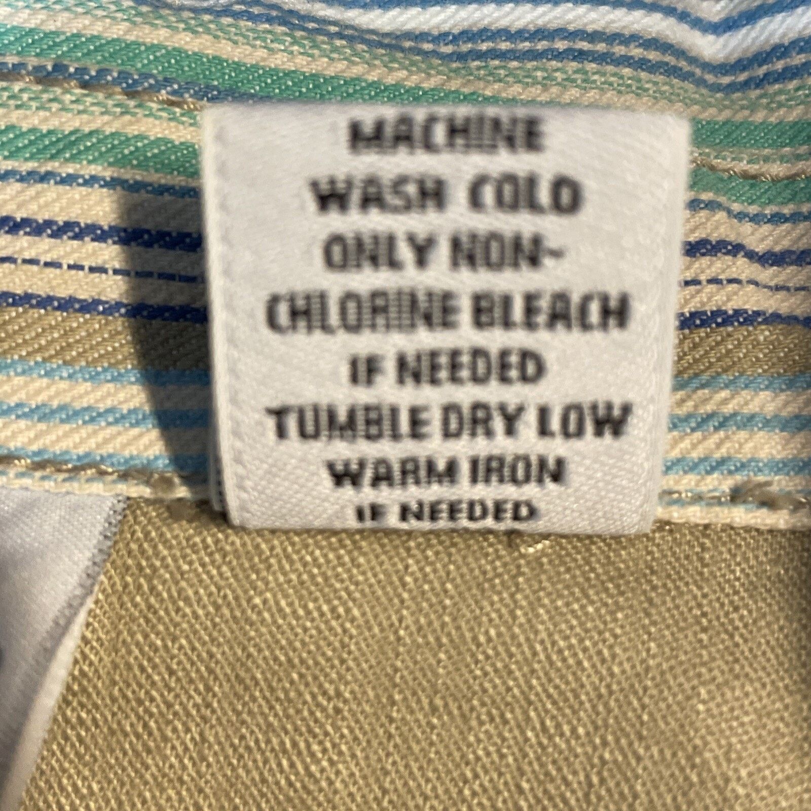 Other KIM ROGERS size L Denim Jacket BLUE GREEN Striped COTTON Size L / US 10 / IT 46 - 10 Thumbnail