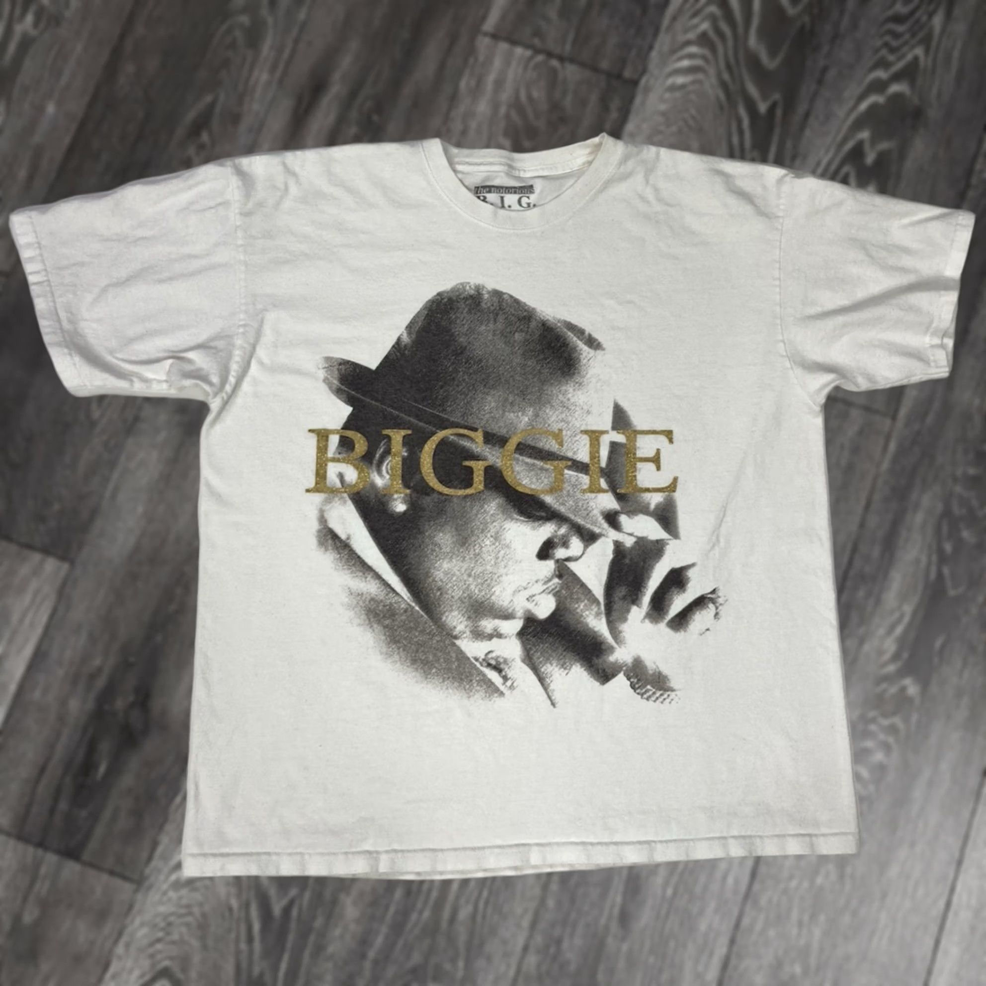 Vintage VINTAGE The Notorious BIG Biggie Graphic T-shirt Women XL White Hip Hop Music Shirt Size XL / US 12-14 / IT 48-50 - 1 Thumbnail