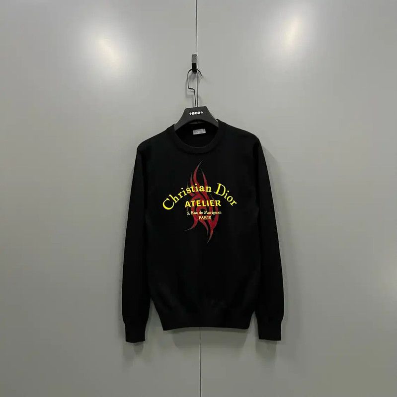 Dior Dior Black Long Sleeve Pullover for Women 0089 Size M / US 6-8 / IT 42-44 - 1 Thumbnail