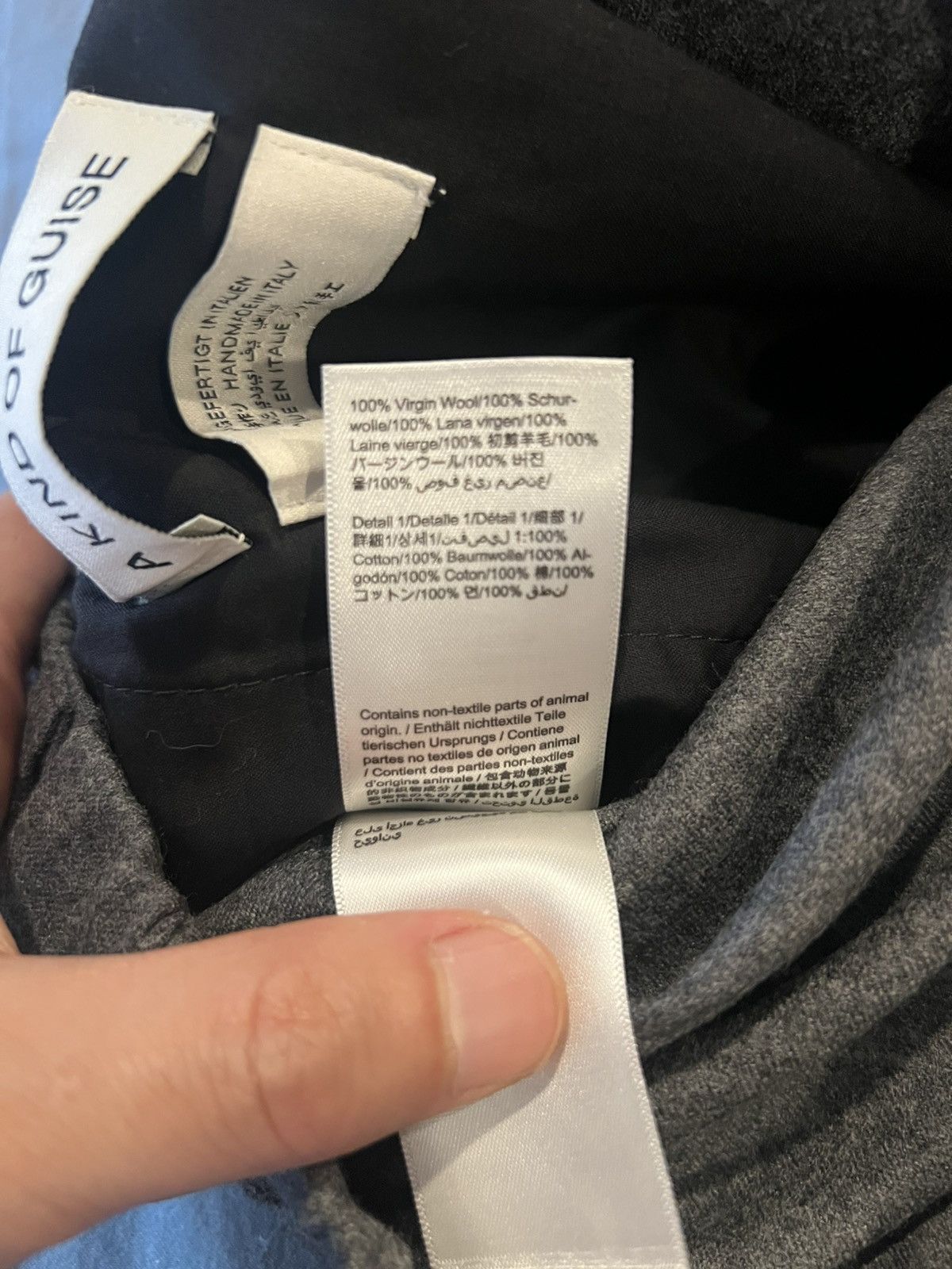 A Kind Of Guise BNWT Elasticated Wide Trousers (US30) - chia melange flannel Size US 30 / EU 46 - 6 Thumbnail