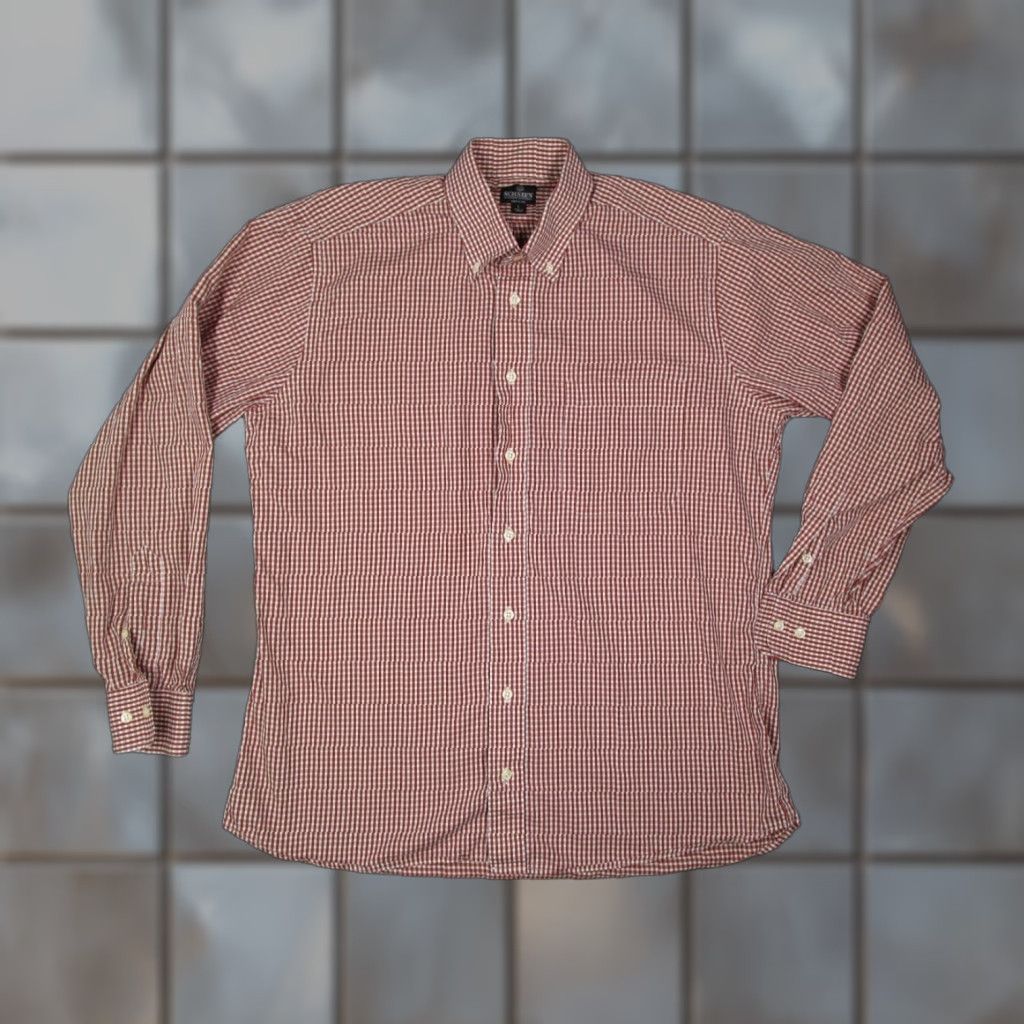 Vintage VINTAGE Miller Ranch Men's Shirt Long Sleeve Check Button-Up Casual Western Cotton Red Large Size US L / EU 52-54 / 3 - 1 Thumbnail
