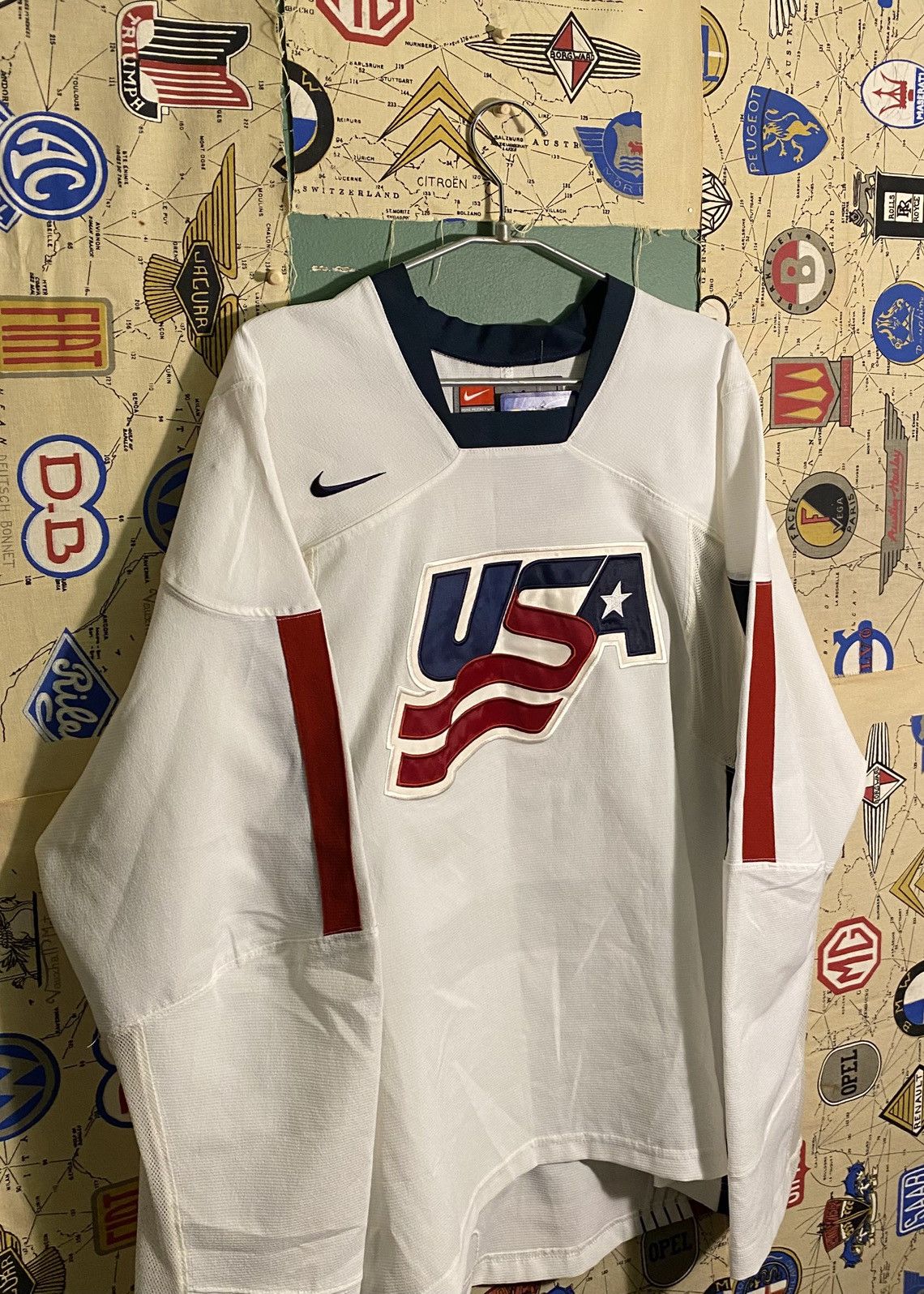 Nike 90's NIKE USA hockey jersey Size US M / EU 48-50 / 2 - 1 Thumbnail