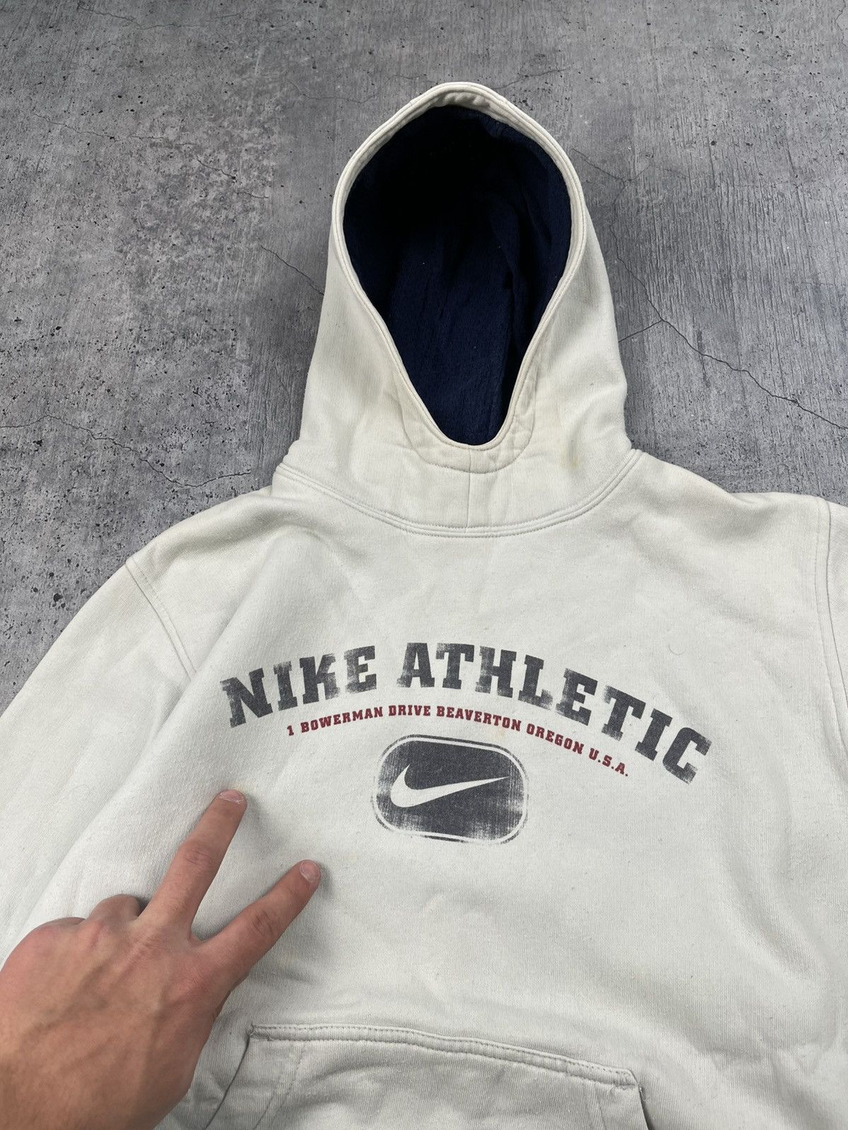 Other Beige hoodie Nike Athletic Vintage streetwear Y2K sk8 boxy Size US XS / EU 42 / 0 - 7 Thumbnail