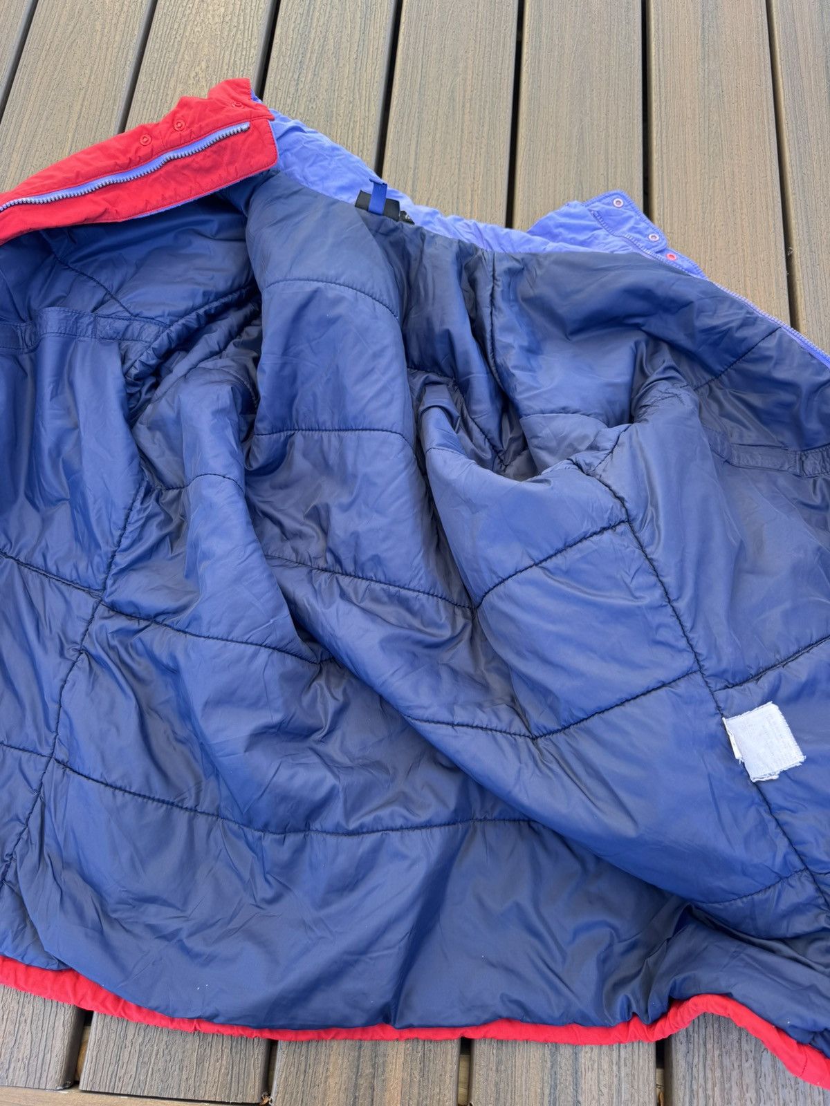 Patagonia Vintage Patagonia Men’s Coat Long Bright Red Retro Sz Large Size US L / EU 52-54 / 3 - 6 Thumbnail