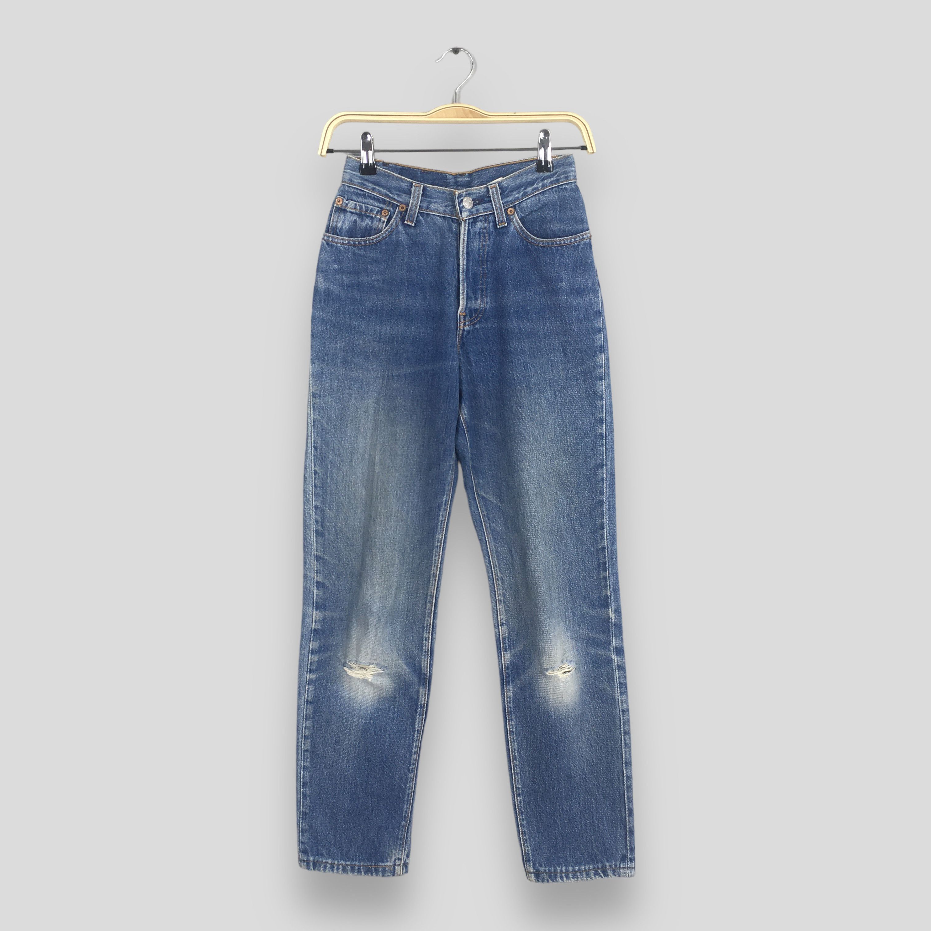 Levi's Size 23x27 Vintage 80s Levi's 501 Faded Blue Jeans S582 Size 23" - 1 Thumbnail