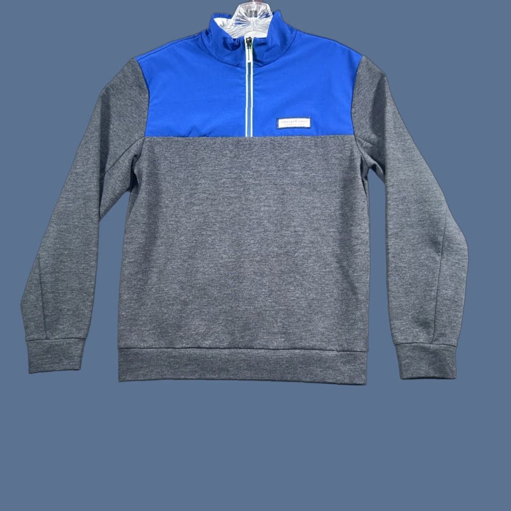 Vineyard Vines Vineyard Vines 1/4 Zip Pullover Sweatshirt Mens XS Gray Blue Two Tone Athleisure Size US XS / EU 42 / 0 - 1 Thumbnail