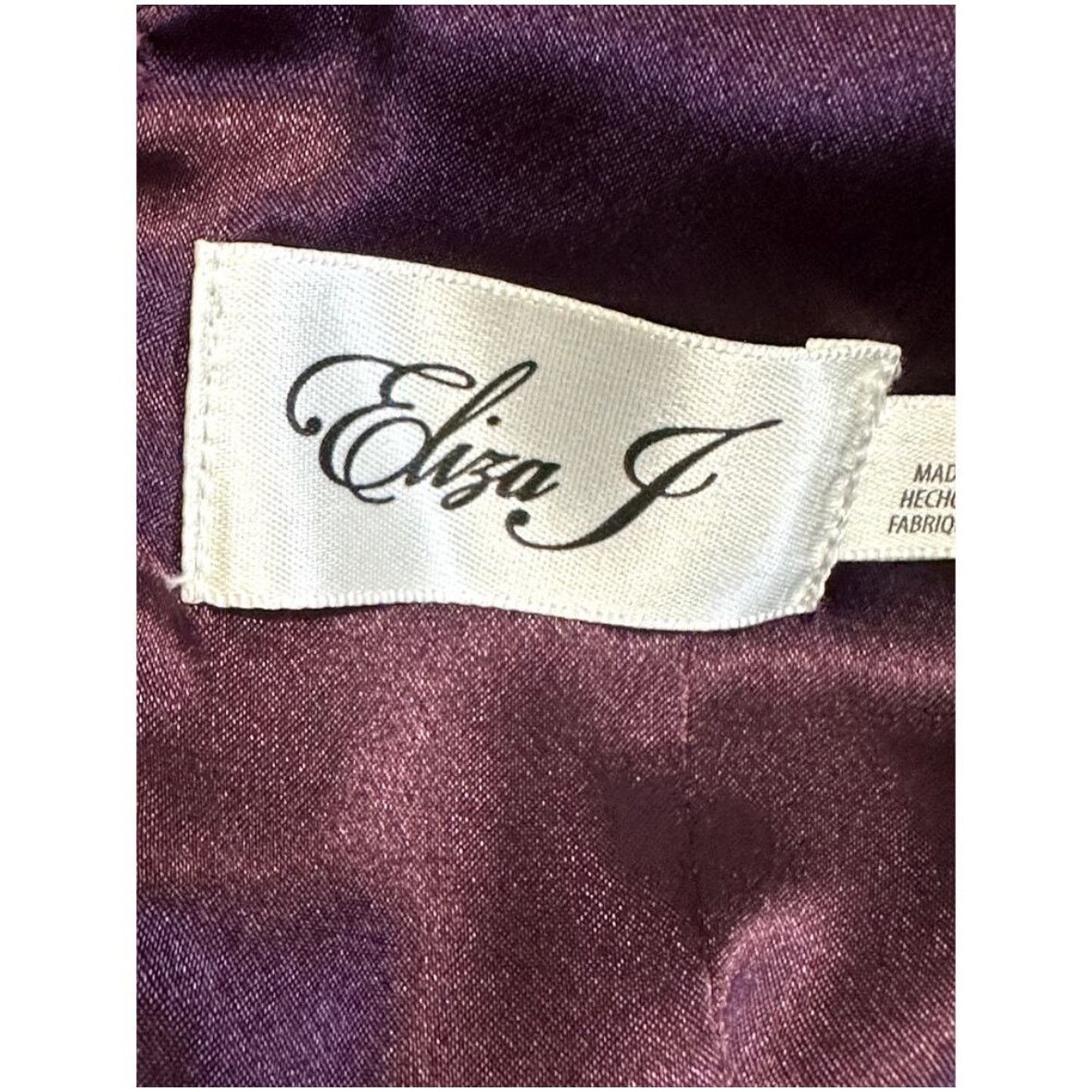 Other Eliza J Embellished Chiffon Dress High Low Plum Purple 2 Size XS / US 0-2 / IT 36-38 - 8 Thumbnail
