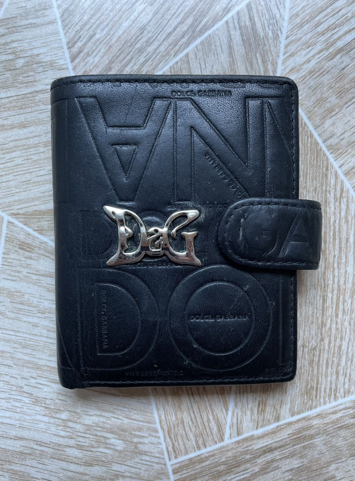 Dolce & Gabbana Hype Vintage Luxury Dolce Gabbana Leather Wallet Black Italy Size ONE SIZE - 1 Thumbnail