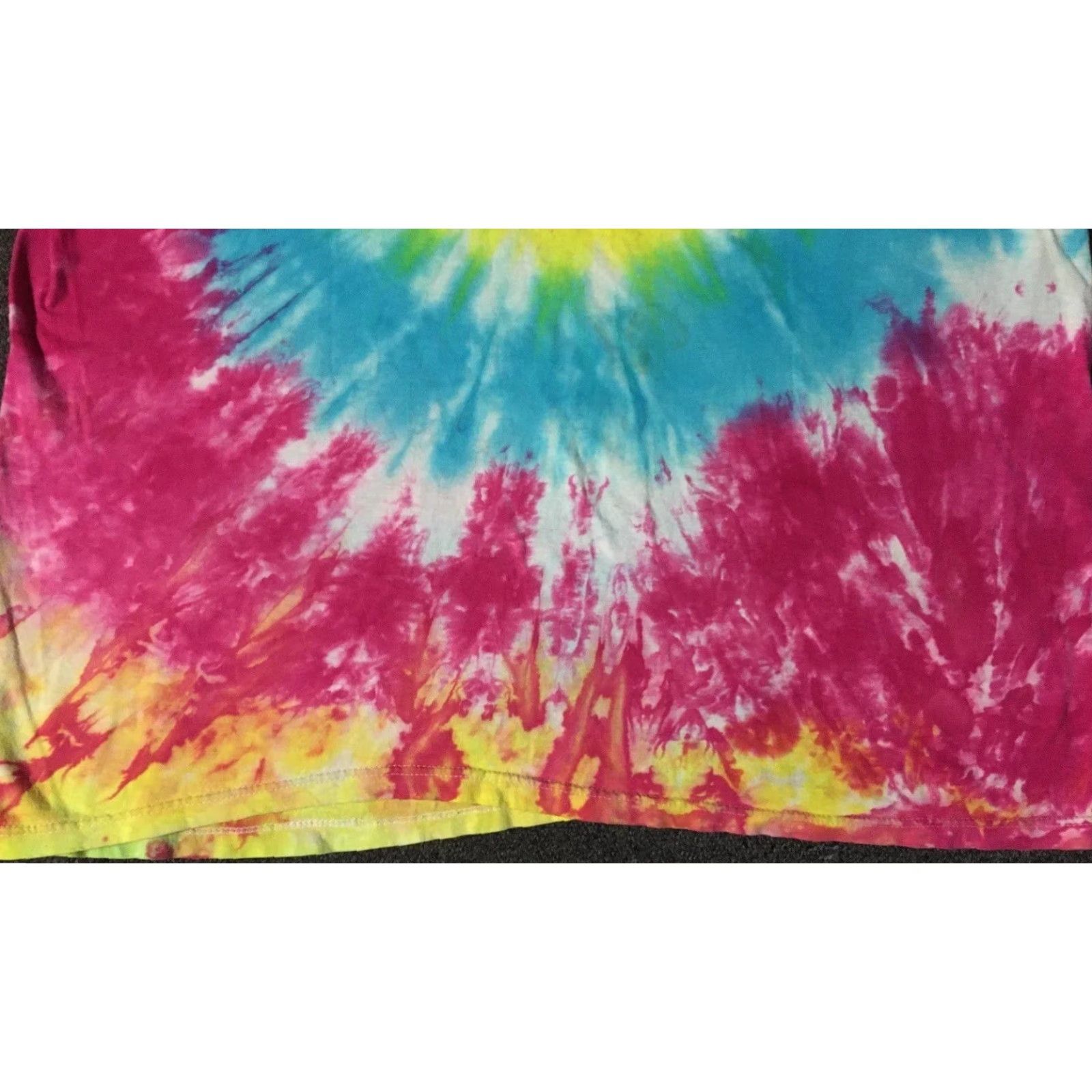 Hanes VINTAGE Hanes Faded Tie Dye Shirt XL USA Hippie Grunge 90s All Over Print T-Shirt Men Hipster Graphic Tee Size US XL / EU 56 / 4 - 4 Thumbnail
