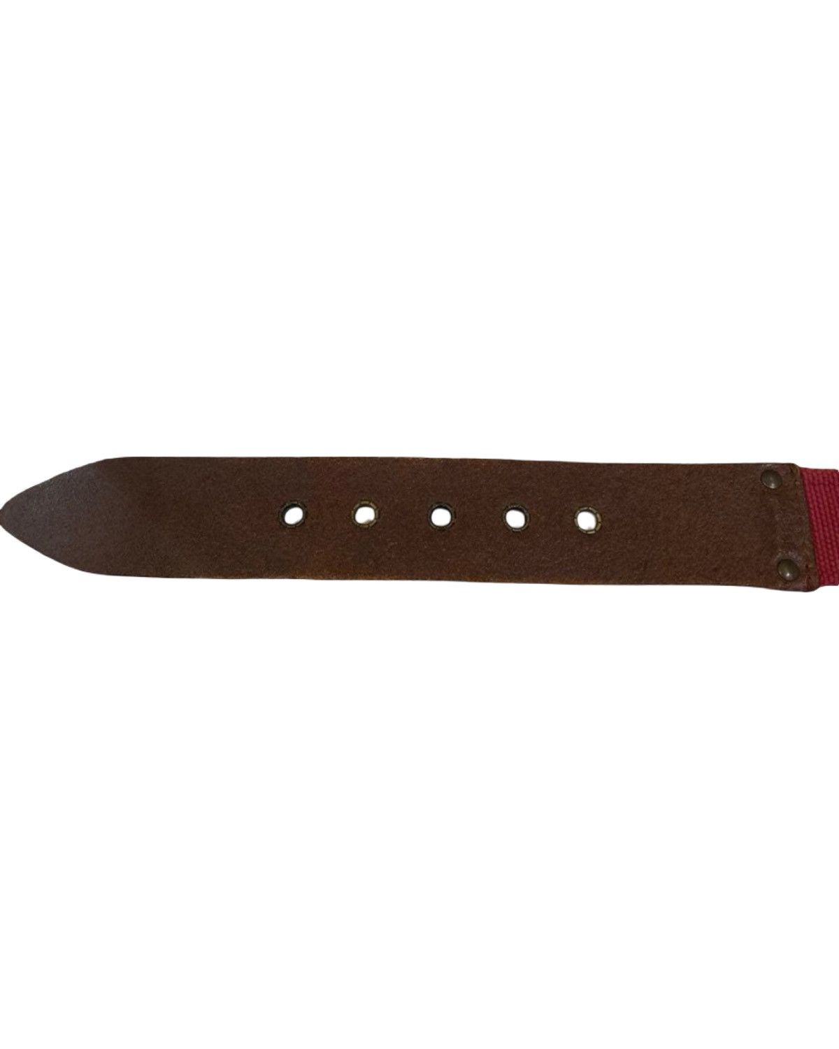 Dolce & Gabbana Studded Canvas Cotton Logo Belt Size ONE SIZE - 3 Thumbnail