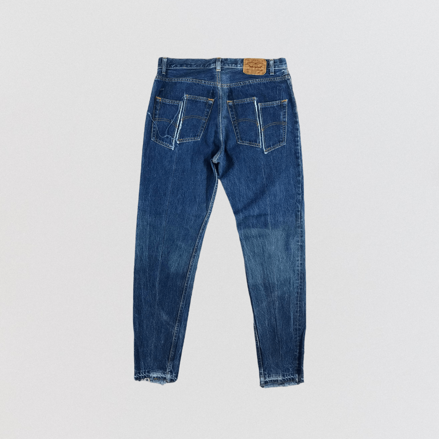 Levi's × Vintage Vintage 90s Blue Wash Levis 501 Jeans-JM2177 Size US 35 - 2 Thumbnail