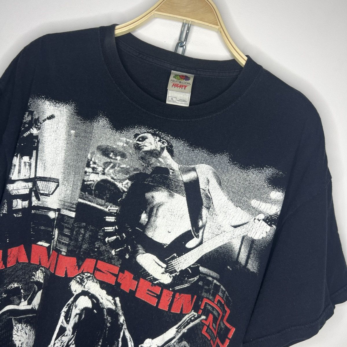 Band Tees × Vintage Vintage Rammstein Band Shirt Tee Rare Full Print Y2K 90s Size US XL / EU 56 / 4 - 4 Thumbnail