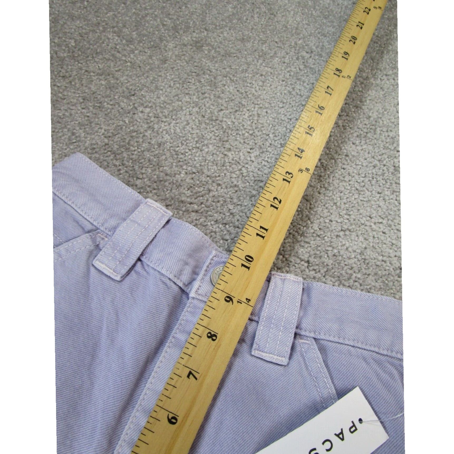 Pacsun Womens Lavender Shorts Pacsun Denim Cut Offs 24 XL Extra Large Size 42" / US 20 - 5 Thumbnail