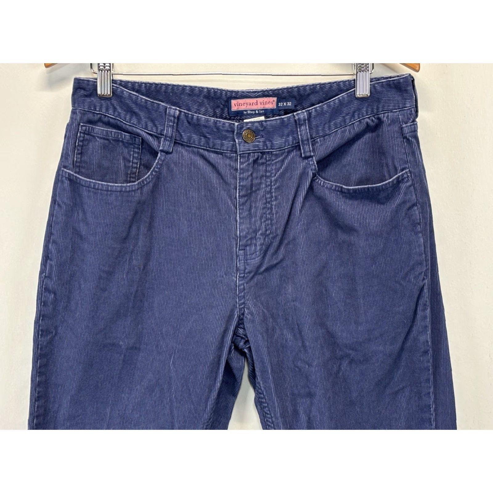 Vineyard Vines Vineyard Vines Pants Men 32x32 Blue Stretch Corduroy Chino 5-Pocket Regular Fit Straight Hem/Flat Front Size US 32 / EU 48 - 2 Thumbnail