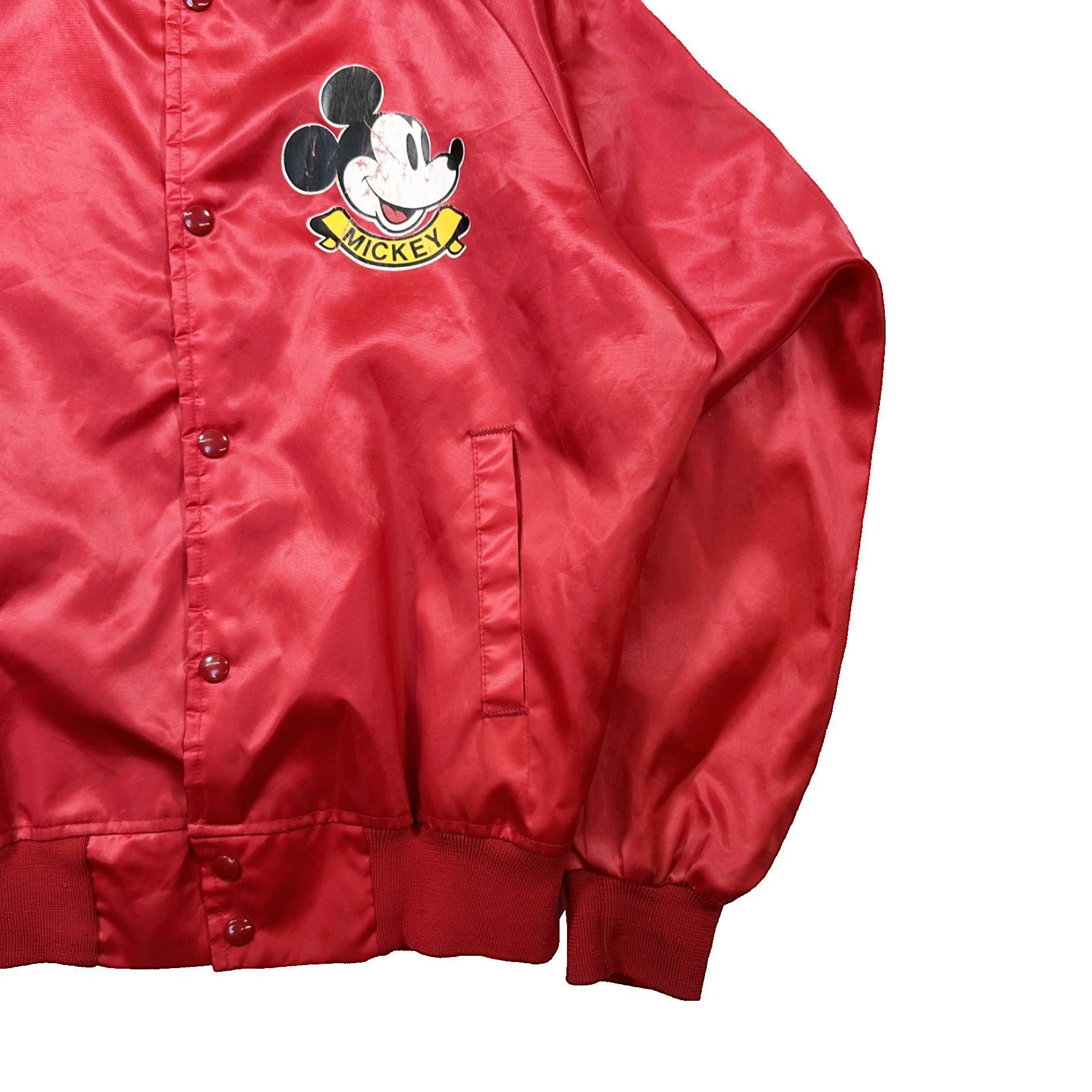Vintage Vintage 90s Made in USA Mickey Mouse Satin Button Up Jacket Size US S / EU 44-46 / 1 - 3 Thumbnail