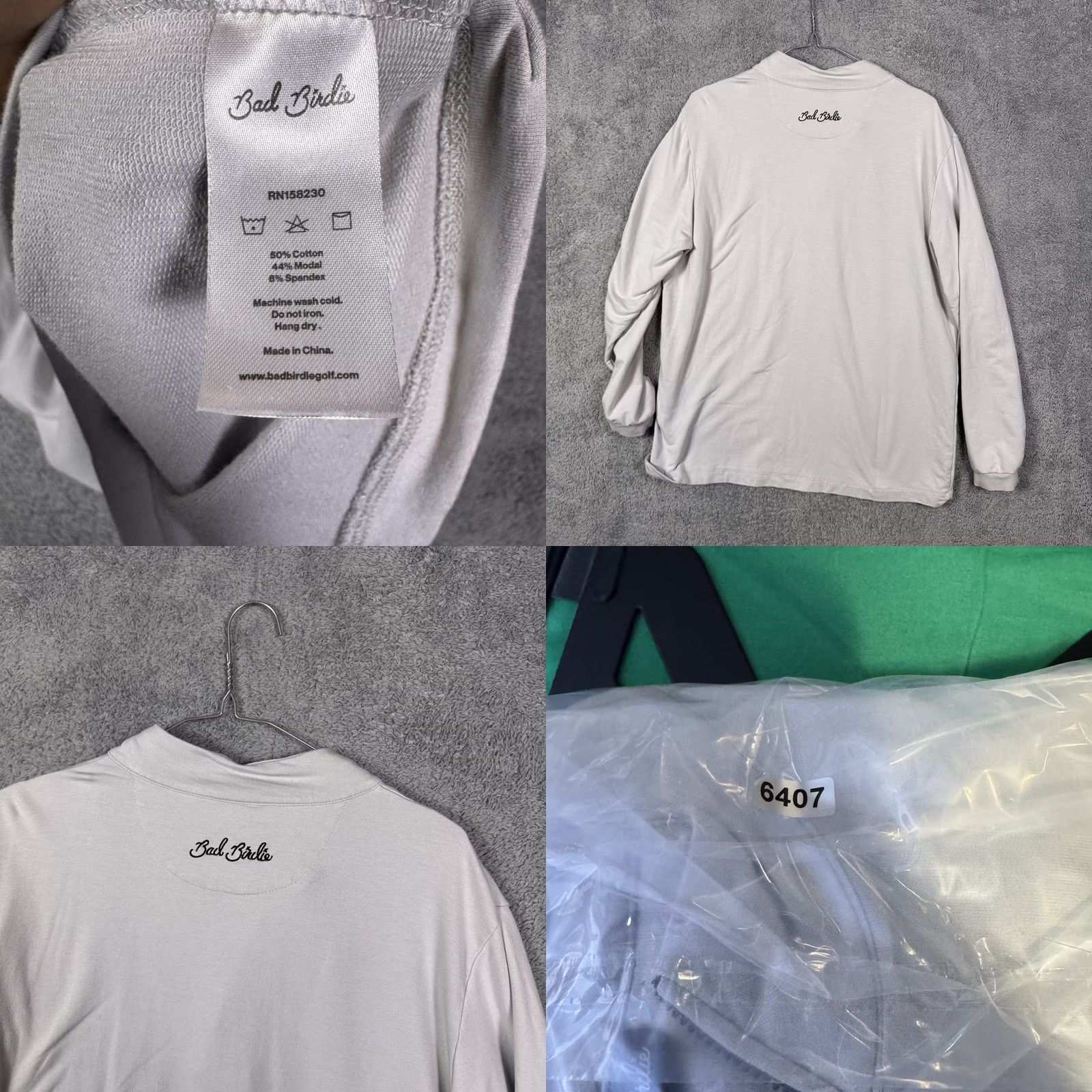 Vintage Bad Birdie Jacket Mens M 1/4 Zip Pullover Modal Soft Sweater Sweatshirt Golf Size US M / EU 48-50 / 2 - 8 Thumbnail