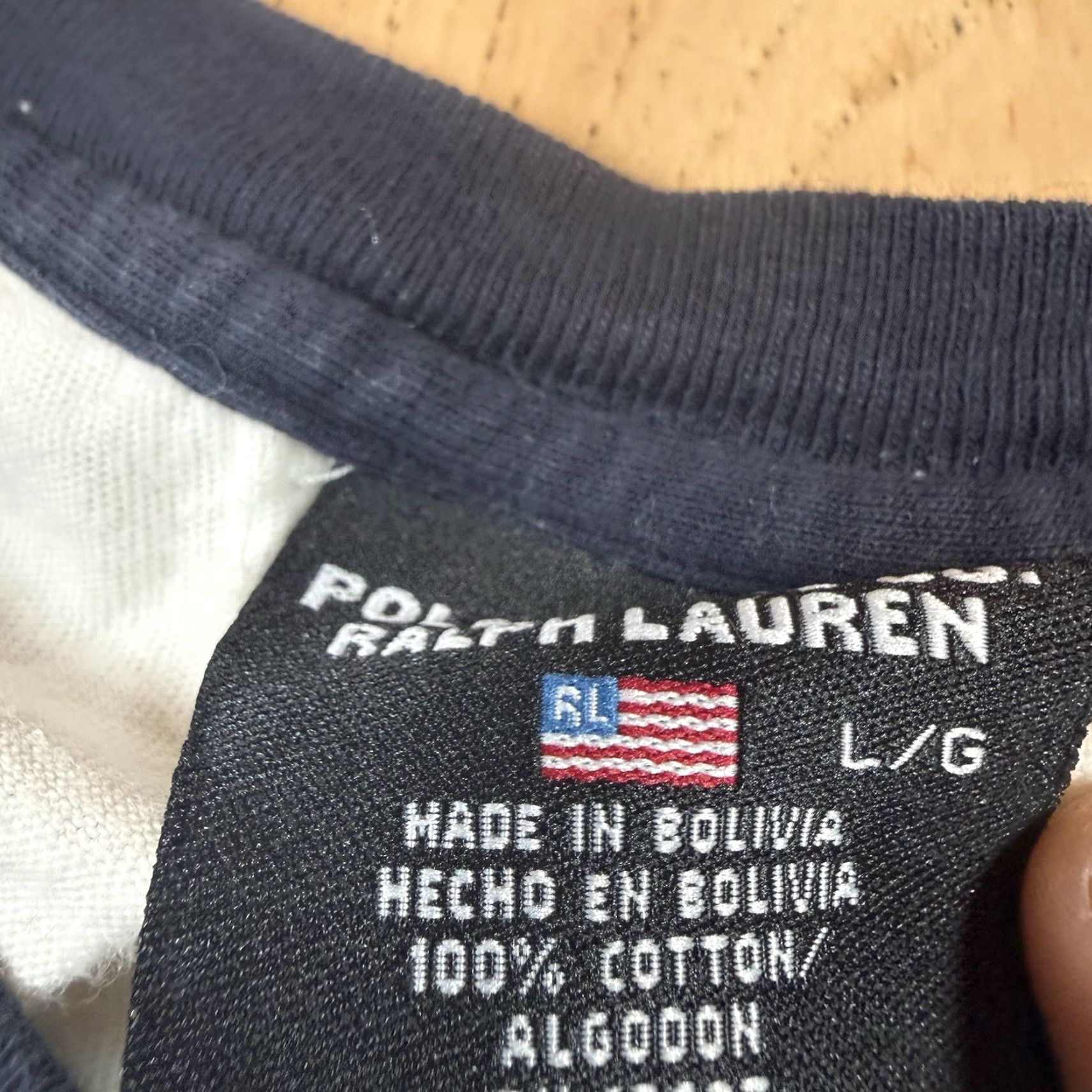 Polo Ralph Lauren VTG Polo Ralph Lauren Jeans Co T Shirt Mens Large Ivory Short Sleeve Men T-Shirt L Size US L / EU 52-54 / 3 - 3 Thumbnail