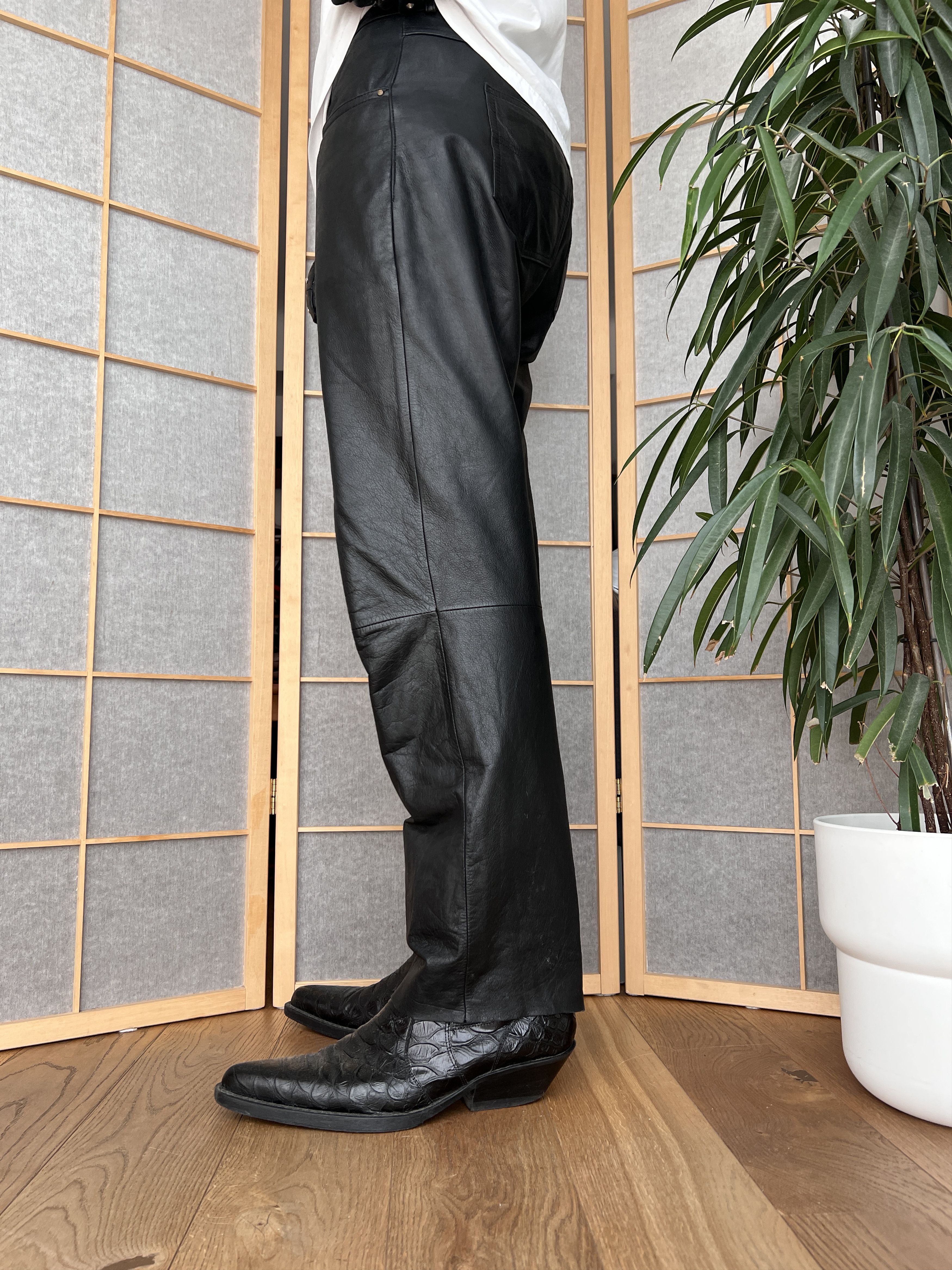 Hysteric Glamour Vintage shine leather pants balenciaga rick owens LGB vibe Size US 34 / EU 50 - 10 Thumbnail