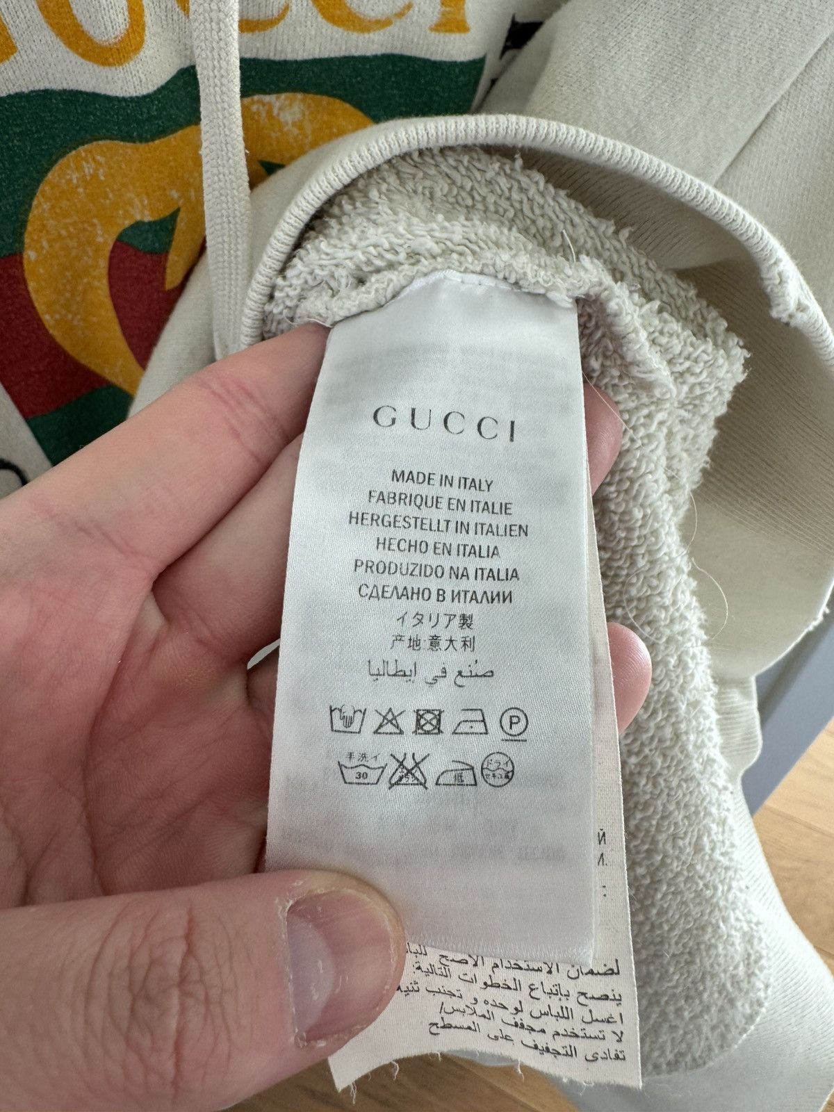 Gucci gucci hoodie white Size US L / EU 52-54 / 3 - 4 Thumbnail