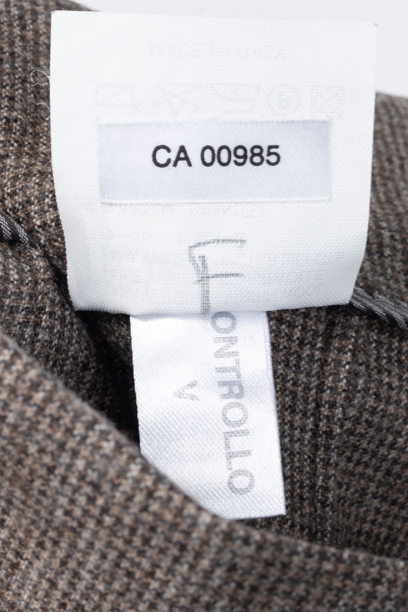 Brunello Cucinelli Brunello Cucinelli Brown Micro-Plaid Stretch-Wool Trousers Size 27" / US 4 / IT 40 - 10 Thumbnail