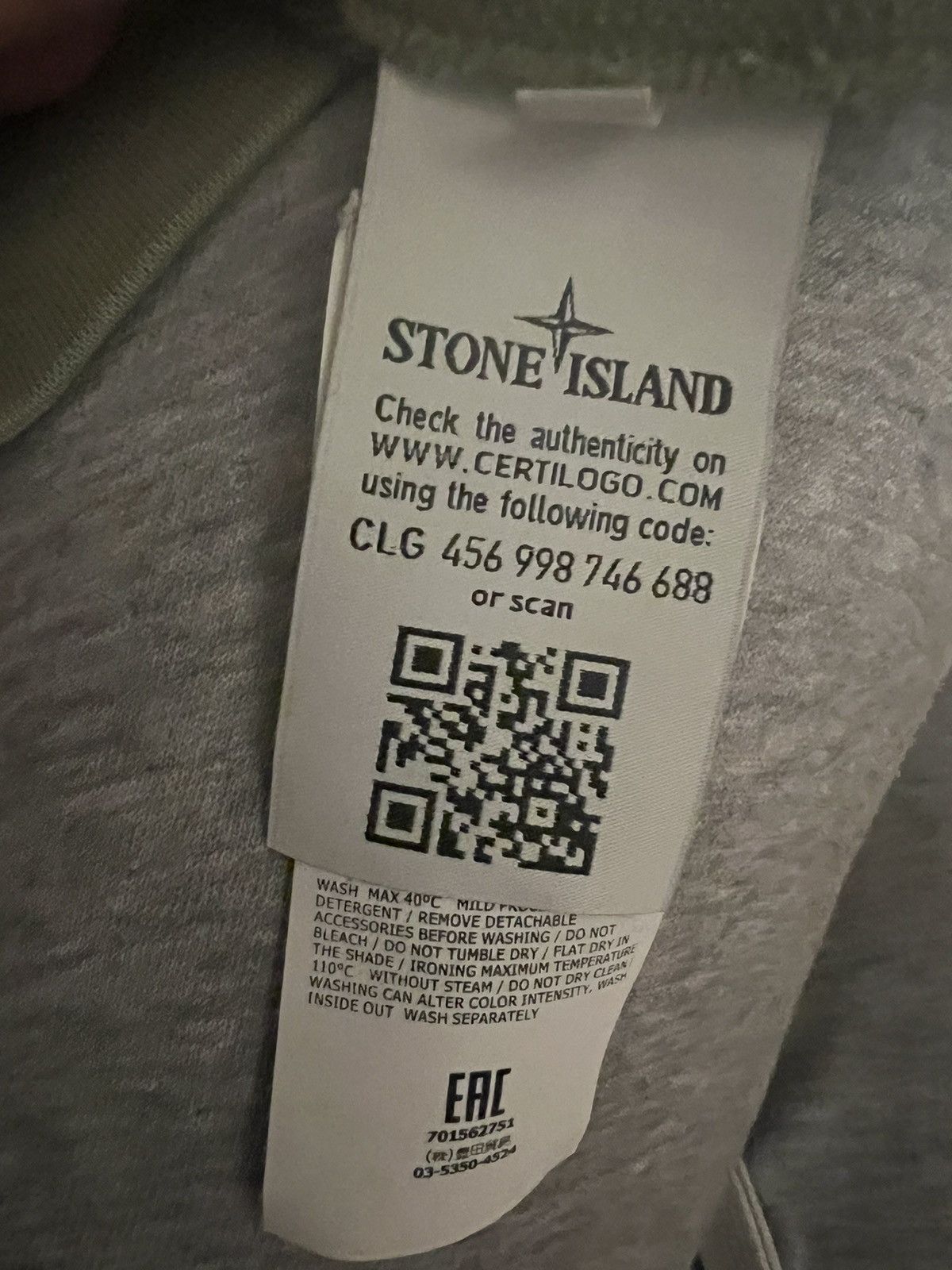 Stone Island STONE ISLAND COTTON FLEECE GARMENT DYED CREWNECK SWEATER Size US M / EU 48-50 / 2 - 7 Thumbnail