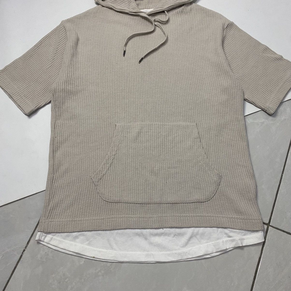 Ciaopanic × Designer 2000s ciaopanic - waffle material short sleeve hoodie outer Size US M / EU 48-50 / 2 - 4 Thumbnail