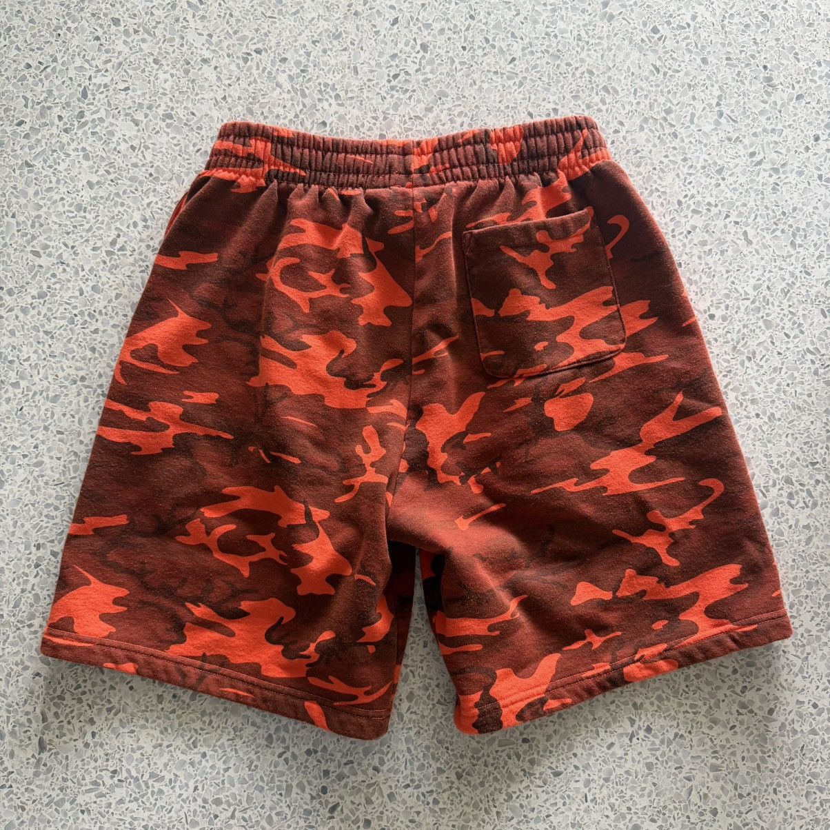 Supreme Supreme Small Box Red Camo Sweatshorts Size US 30 / EU 46 - 2 Thumbnail