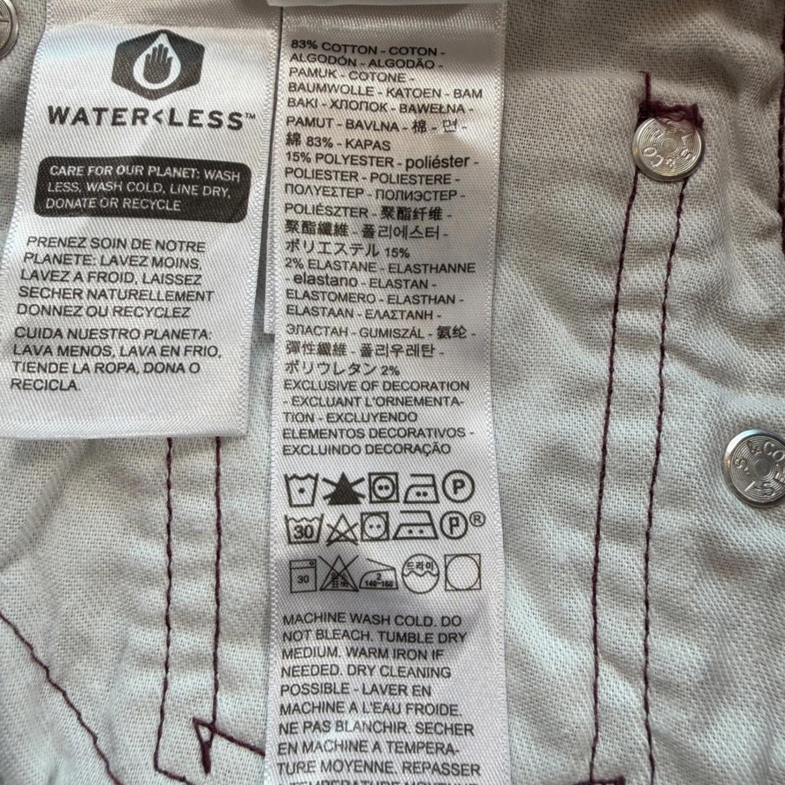 Levi's Levis 511 Slim Fit Burgundy Corduroy Pants Mens 30x30 Maroon Size 30" / US 8 / IT 44 - 7 Thumbnail