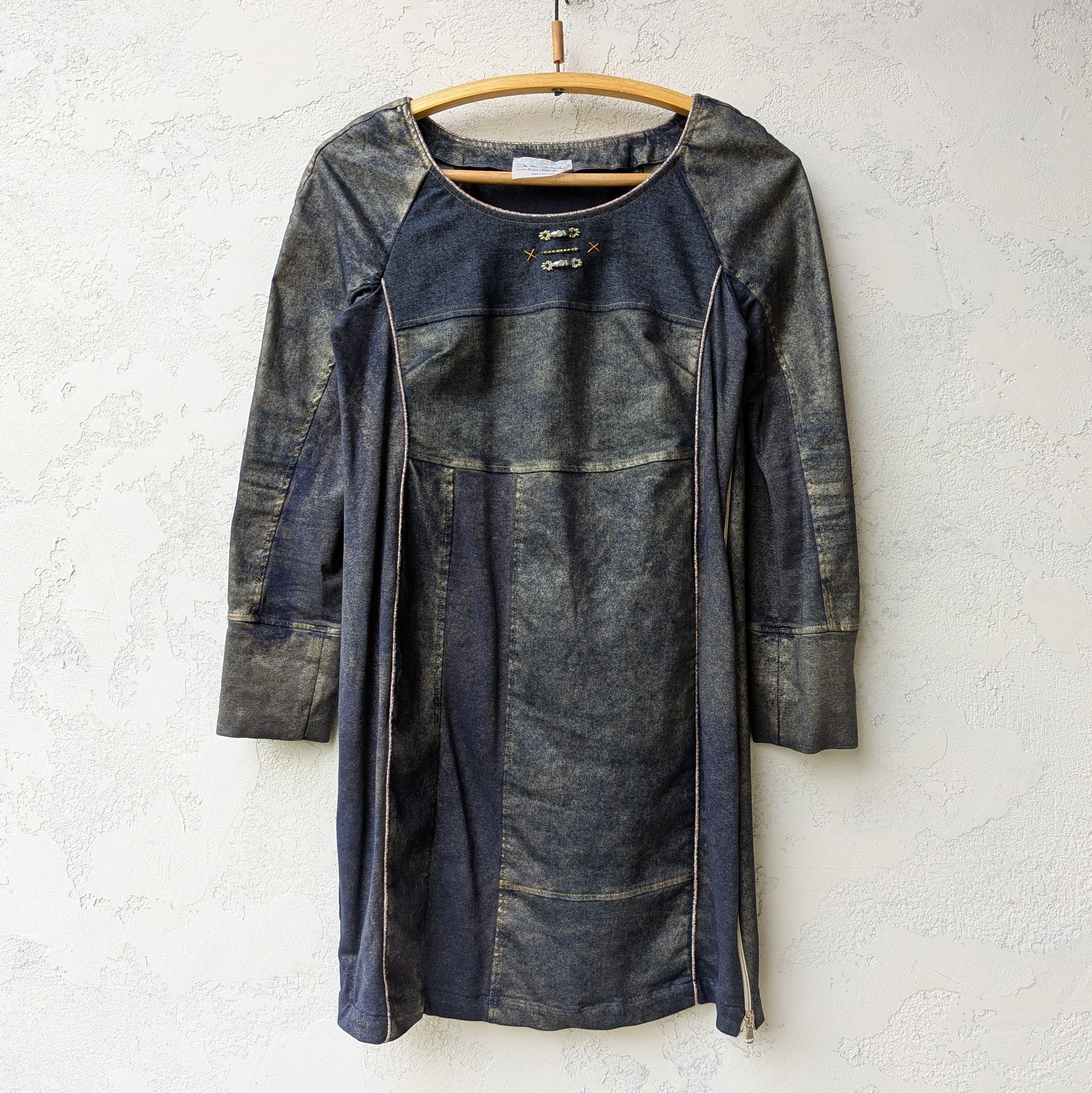 Elisa Cavaletti Elisa Cavaletti Boho Patchwork Lagenlook Tunic Dress Size M Size M / US 6-8 / IT 42-44 - 2 Thumbnail
