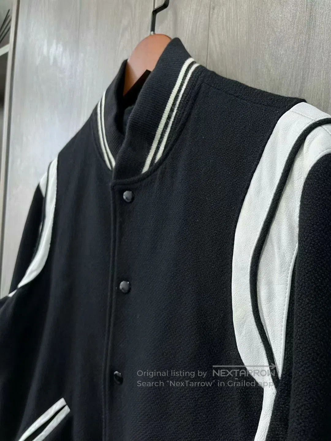 Saint Laurent Paris saint laurent black and white baseball jacket. Size US L / EU 52-54 / 3 - 3 Thumbnail