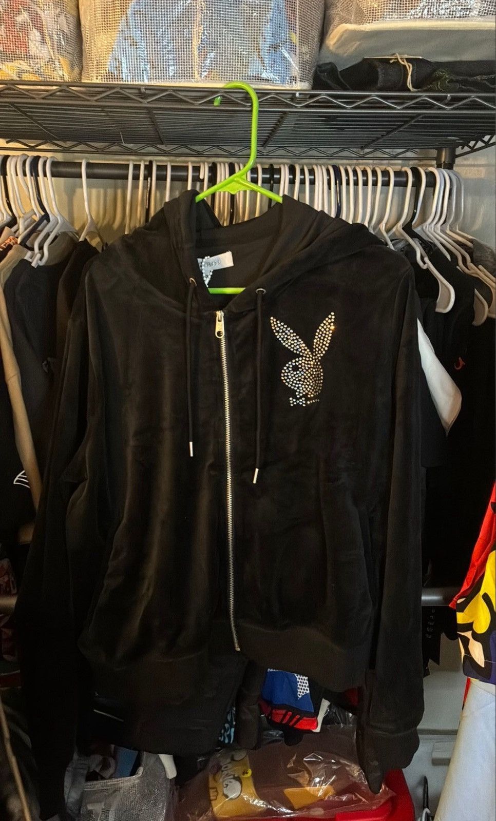 Playboy Playboy bunny velvet hoodie Size XL / US 12-14 / IT 48-50 - 1 Preview