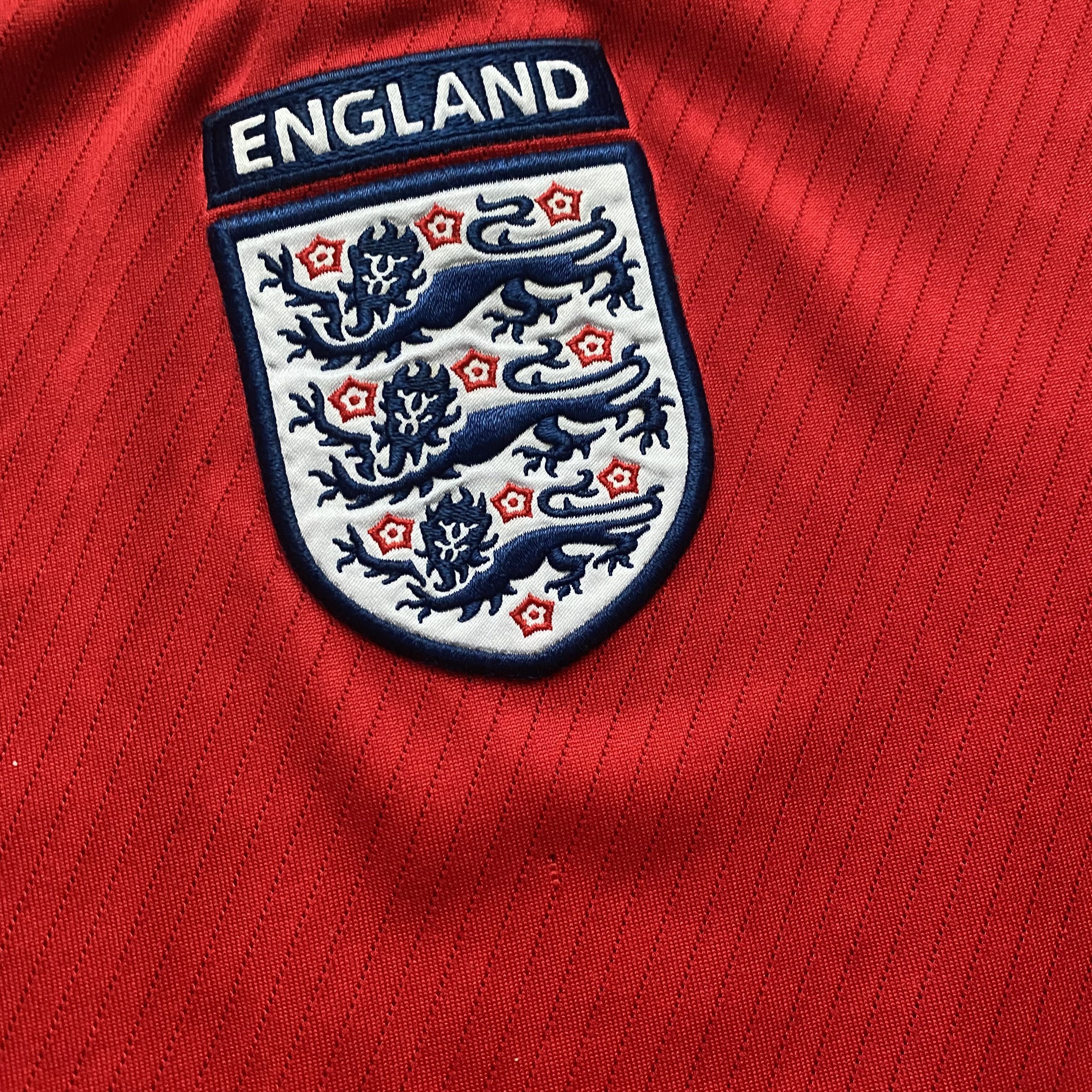 Umbro ⚽️ Vintage Umbro England Soccer jersey Center logo Blockore Size US L / EU 52-54 / 3 - 6 Thumbnail
