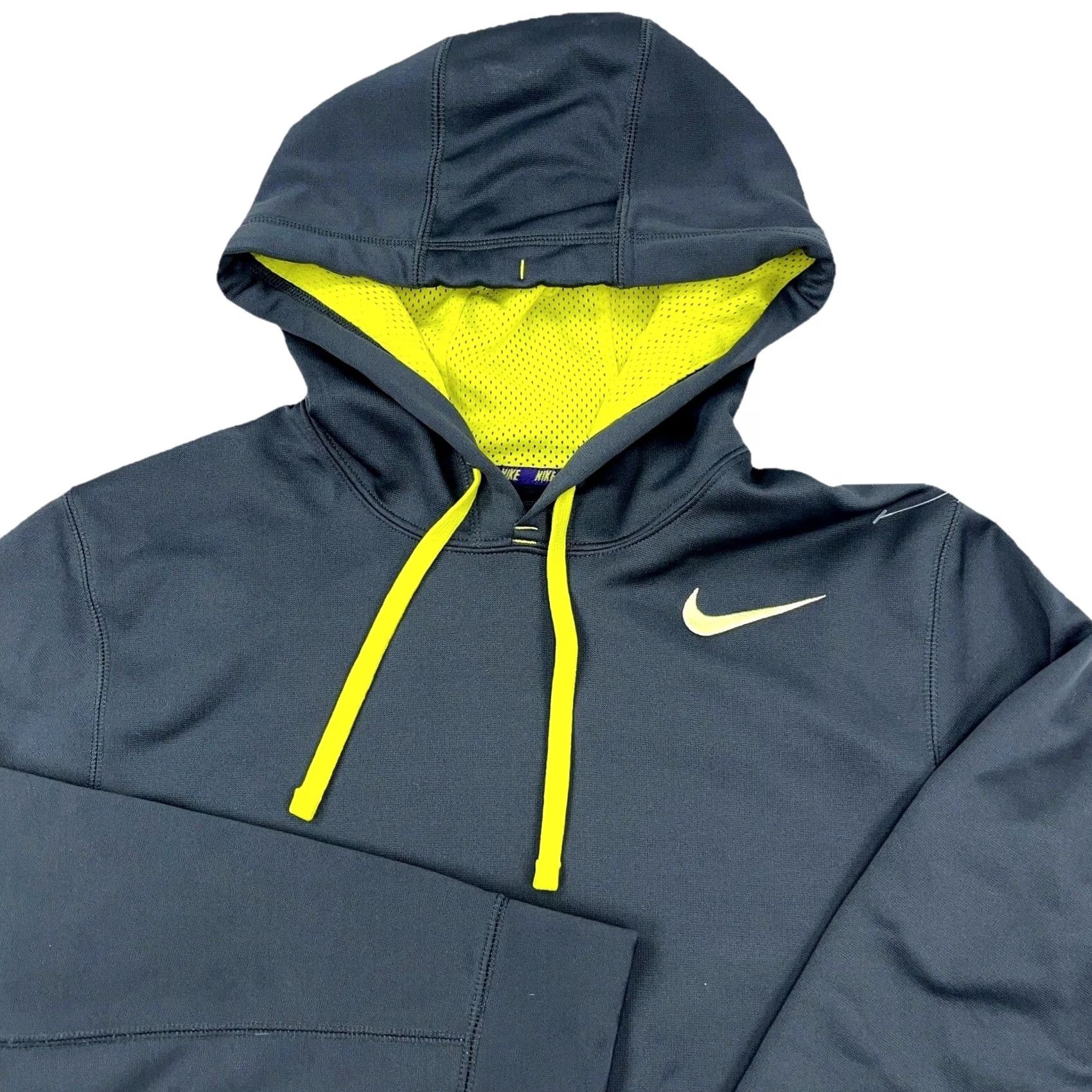 Nike Nike Hoodie Men Small Gray Yellow Sweatshirt Swoosh Therma Performance Pullover Zip Hoodie Front Logo 90s Grunge Retro American Classic Size US S / EU 44-46 / 1 - 2 Thumbnail