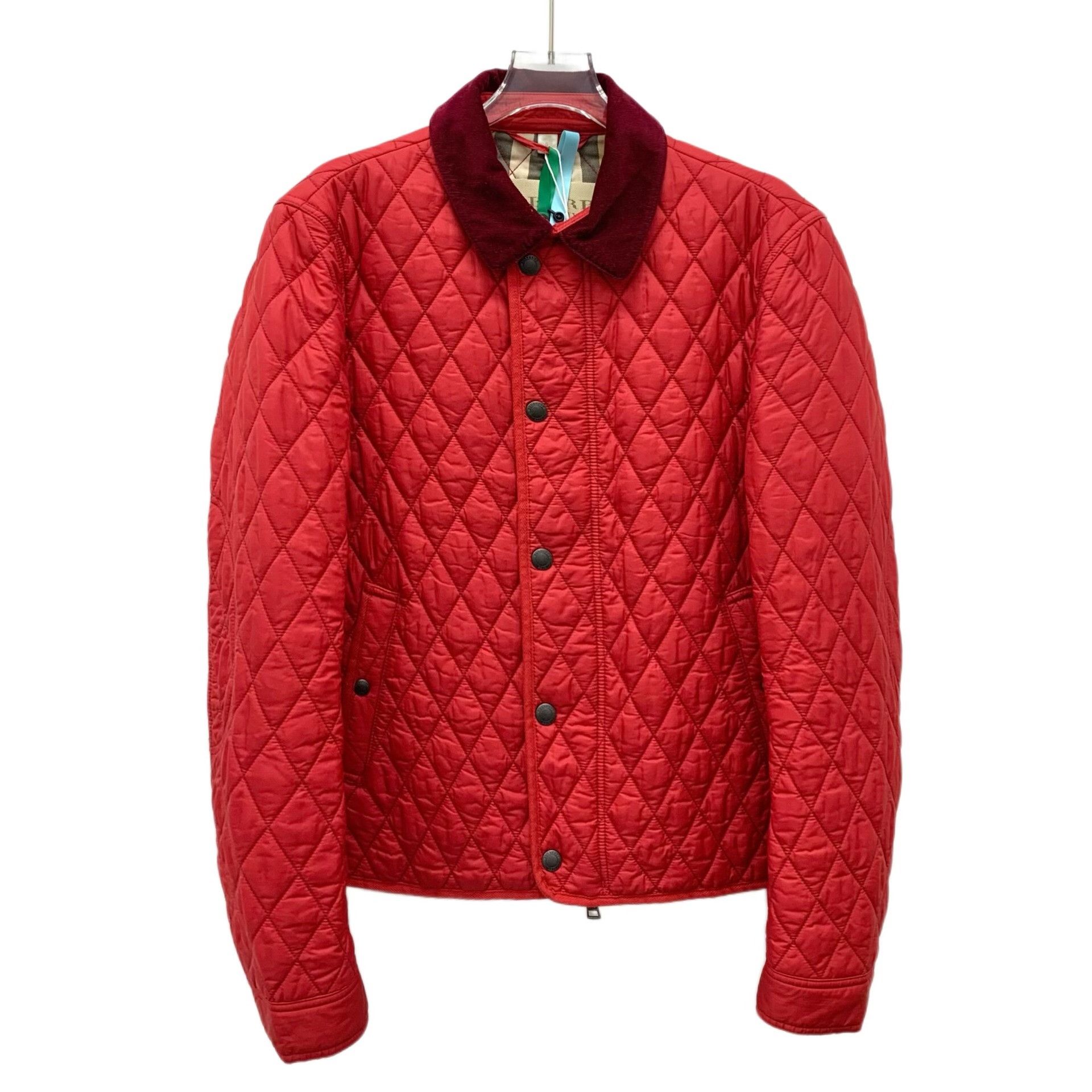 Burberry Burberry Cotton Plaid Red Down Jacket S Women Size S / US 4 / IT 40 - 1 Thumbnail