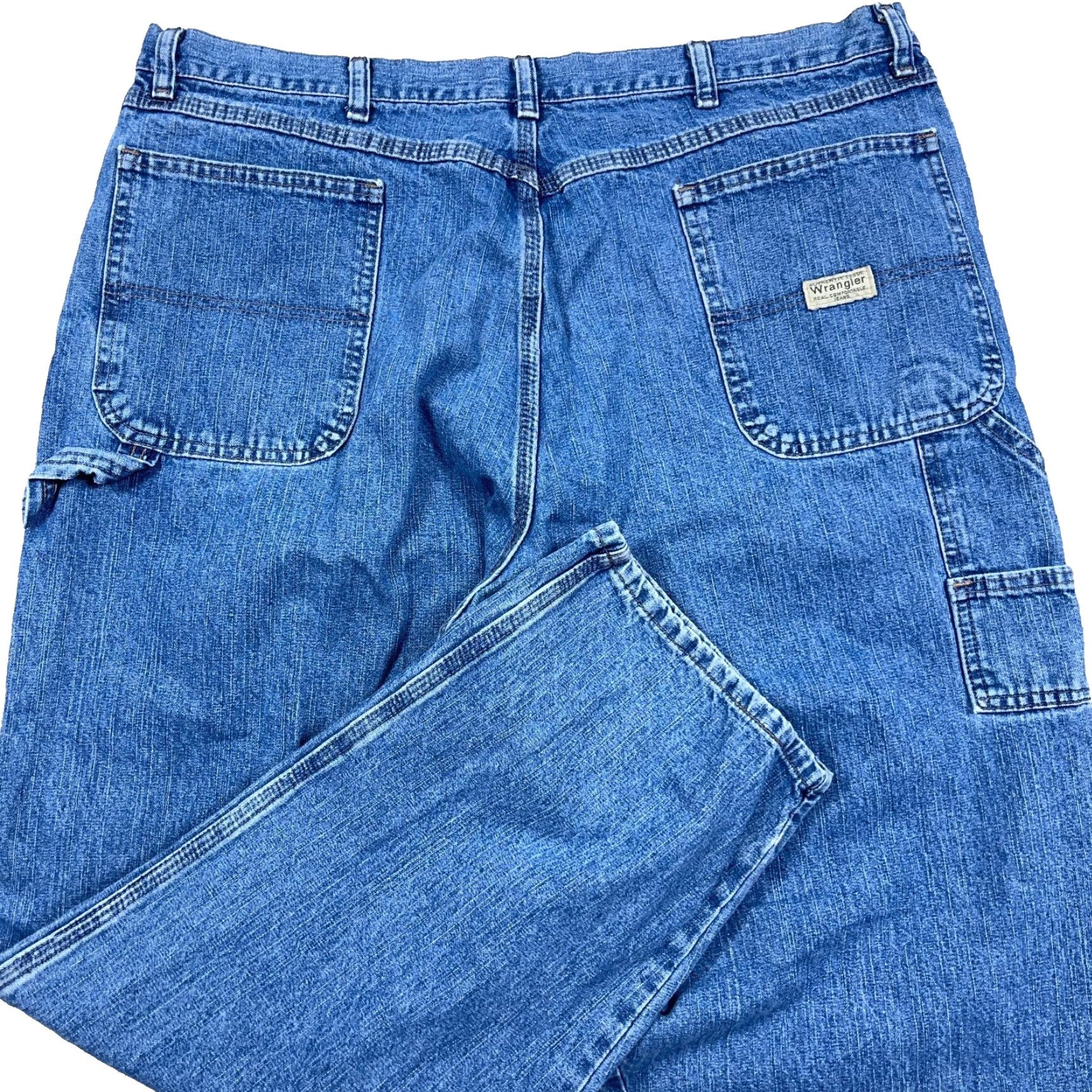 Wrangler VINTAGE Wrangler Jeans Men 40x32 Baggy Denim Straight 5-Pocket Relaxed Blue 90s Grunge Workwear Size US 40 / EU 56 - 2 Thumbnail