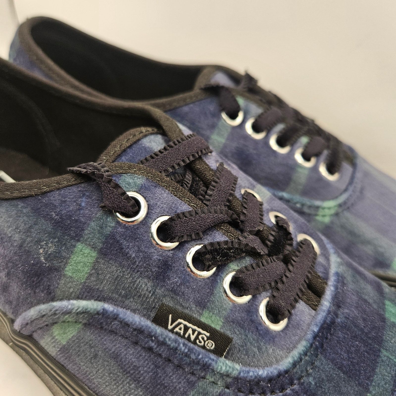 Vans VANS WOMEN'S 9 AUTHENTIC STACKFORM PLAID BLUE PLATFORM SHOES Size US 9 / IT 39 - 5 Thumbnail