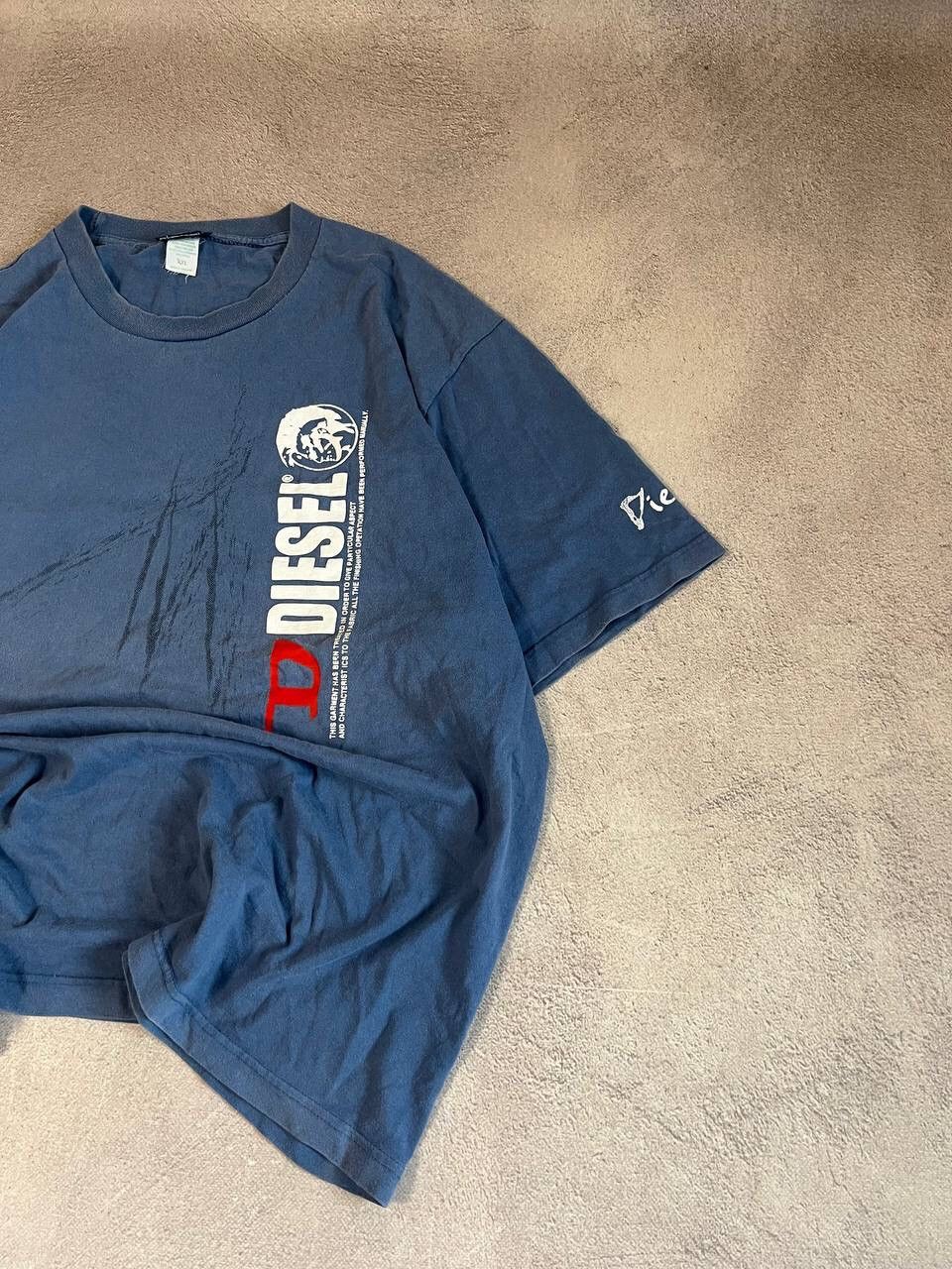 Diesel × Japanese Brand × Vintage Diesel Faded Reversible Logo T shirt Size US XXL / EU 58 / 5 - 3 Thumbnail