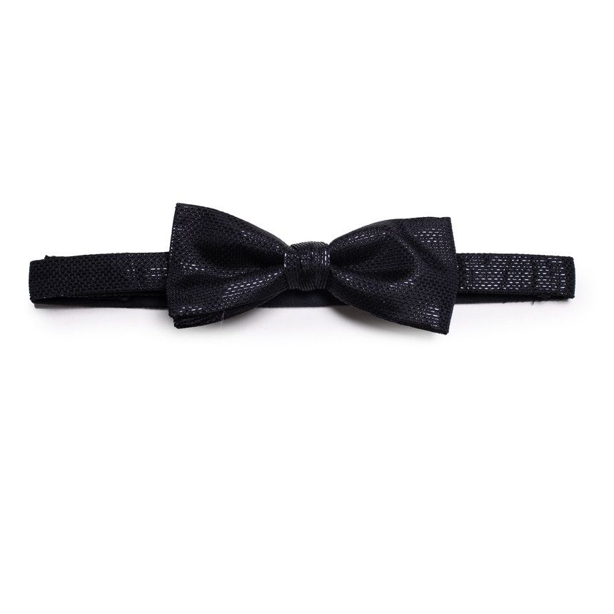 Saint Laurent Paris Saint Laurent, black shiny structure bow tie Size ONE SIZE - 1 Thumbnail