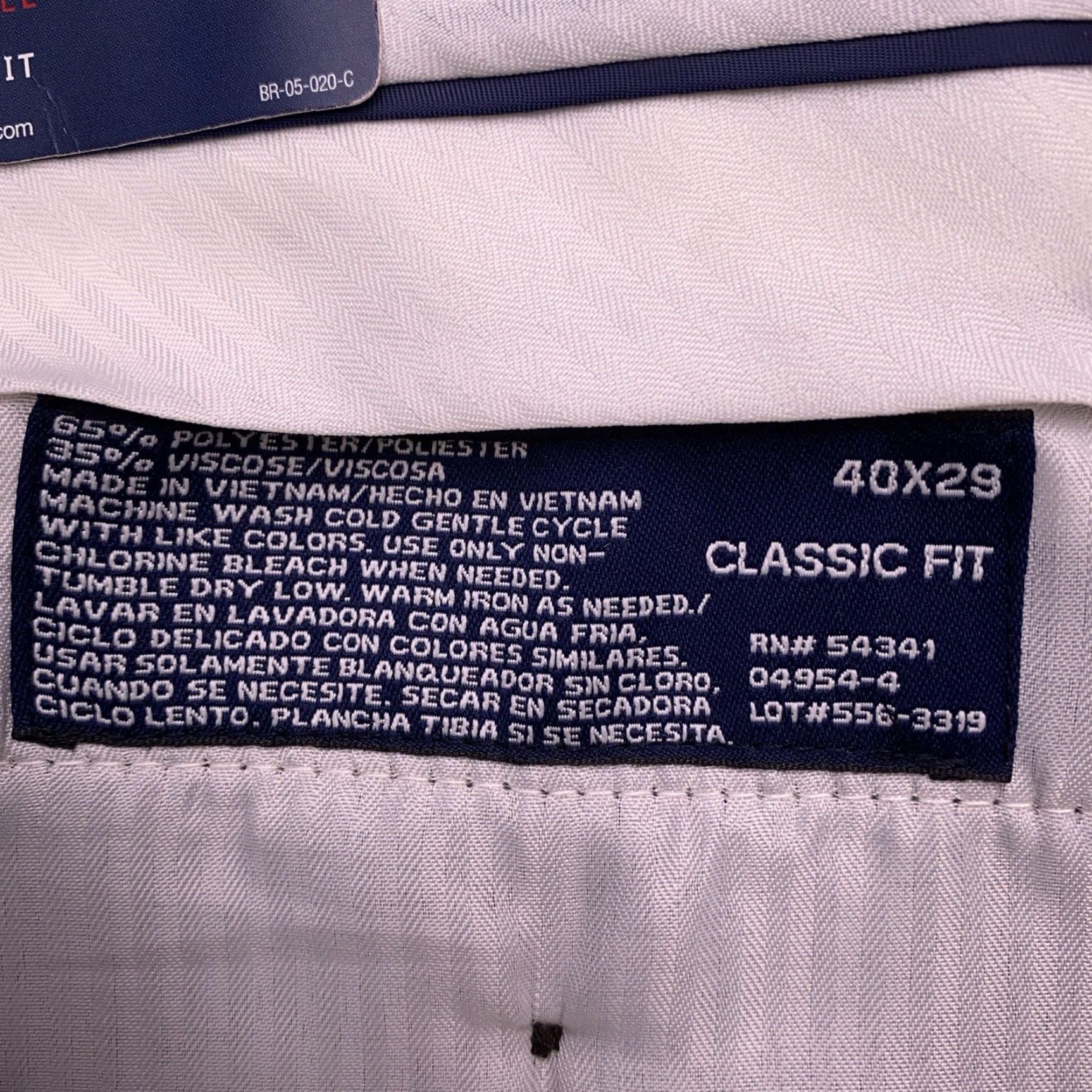 Stafford Stafford Dress Pants Mens 40x29 Brown Micro Twill Classic Straight Fit New Size US 40 / EU 56 - 5 Thumbnail