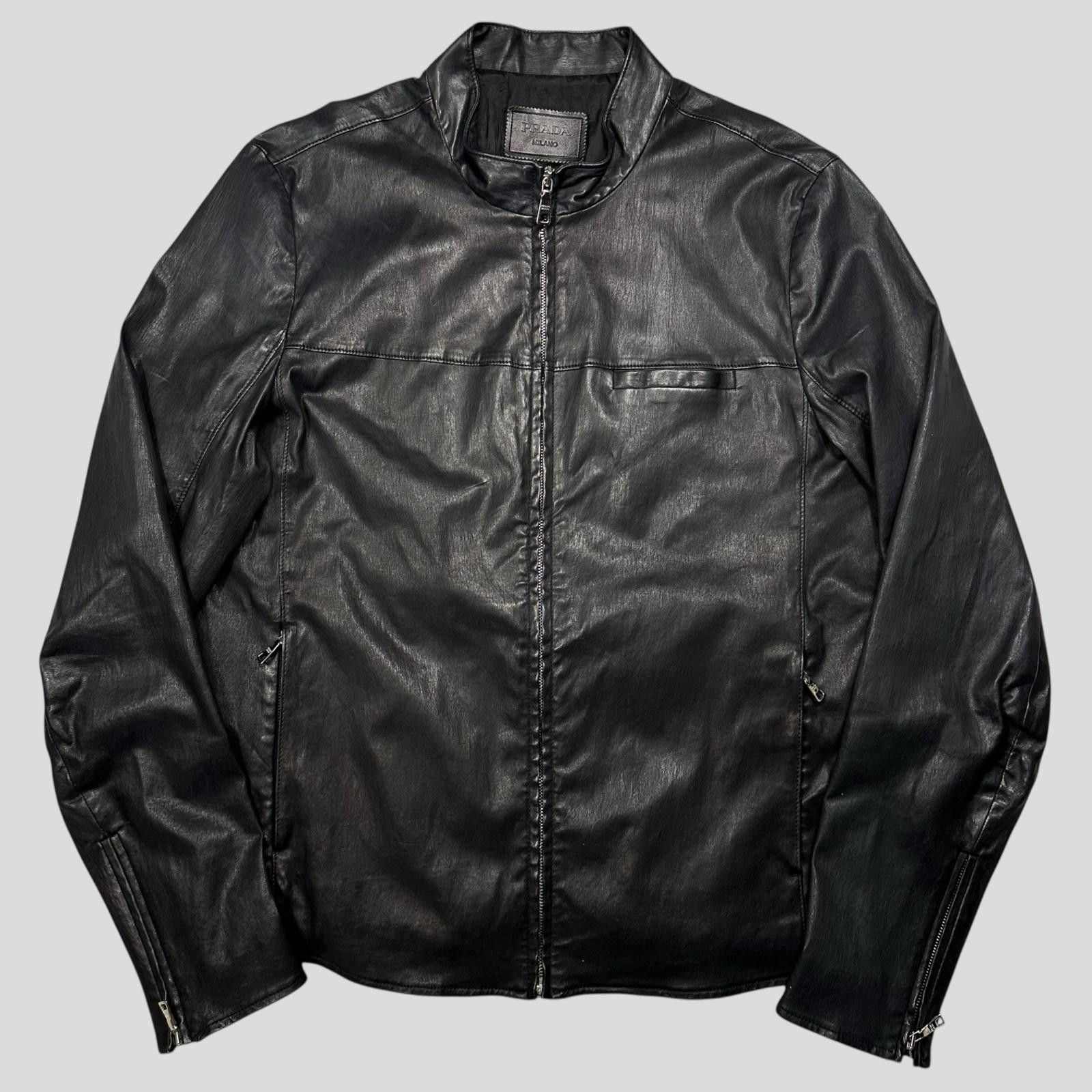 Prada Prada Milano 2013 Lambskin Leather Biker Pocket Jacket - L Size US L / EU 52-54 / 3 - 1 Thumbnail