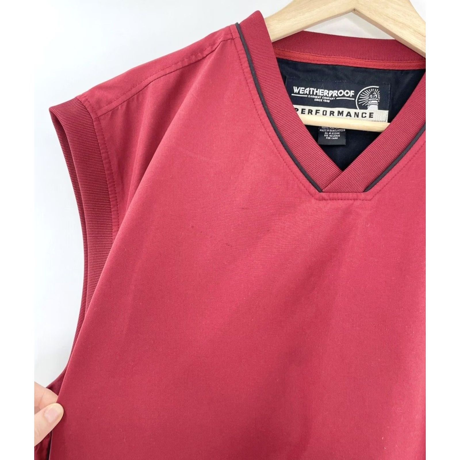 Weatherproof Weatherproof Men’s Red Vest Pullover Outdoor Golf Casual Size L Size US L / EU 52-54 / 3 - 4 Thumbnail