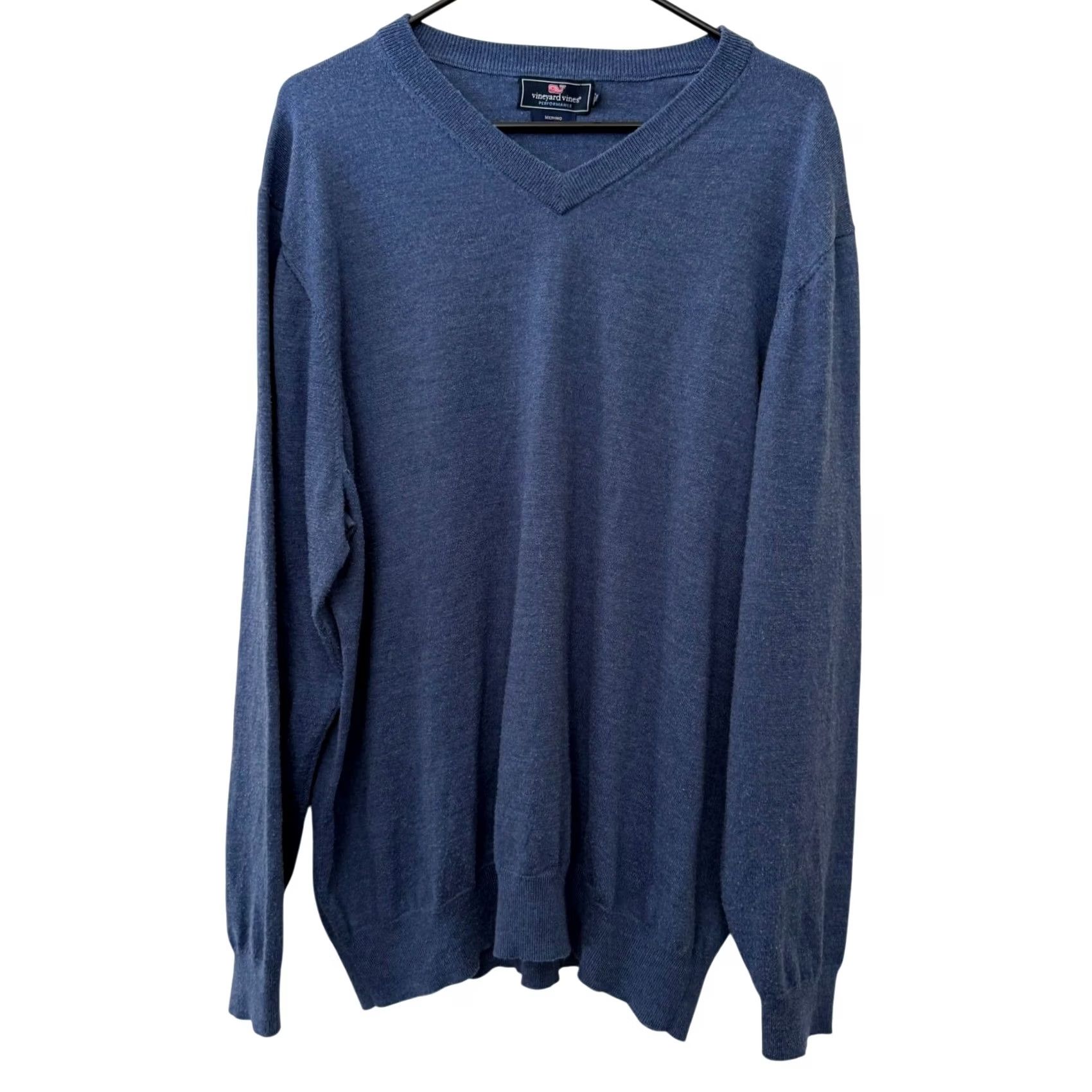 Vineyard Vines Vineyard Vines Blue Merino Wool V-Neck Knit Sweater Pullover L Men Regular Driver Office Preppy Metro Size US L / EU 52-54 / 3 - 2 Thumbnail