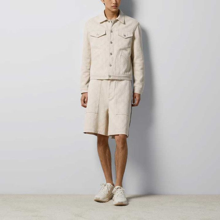 Gucci o1loc1c0226 766156 GG Cotton Jacquard Bermuda Shorts Ivory Size US 34 / EU 50 - 3 Thumbnail