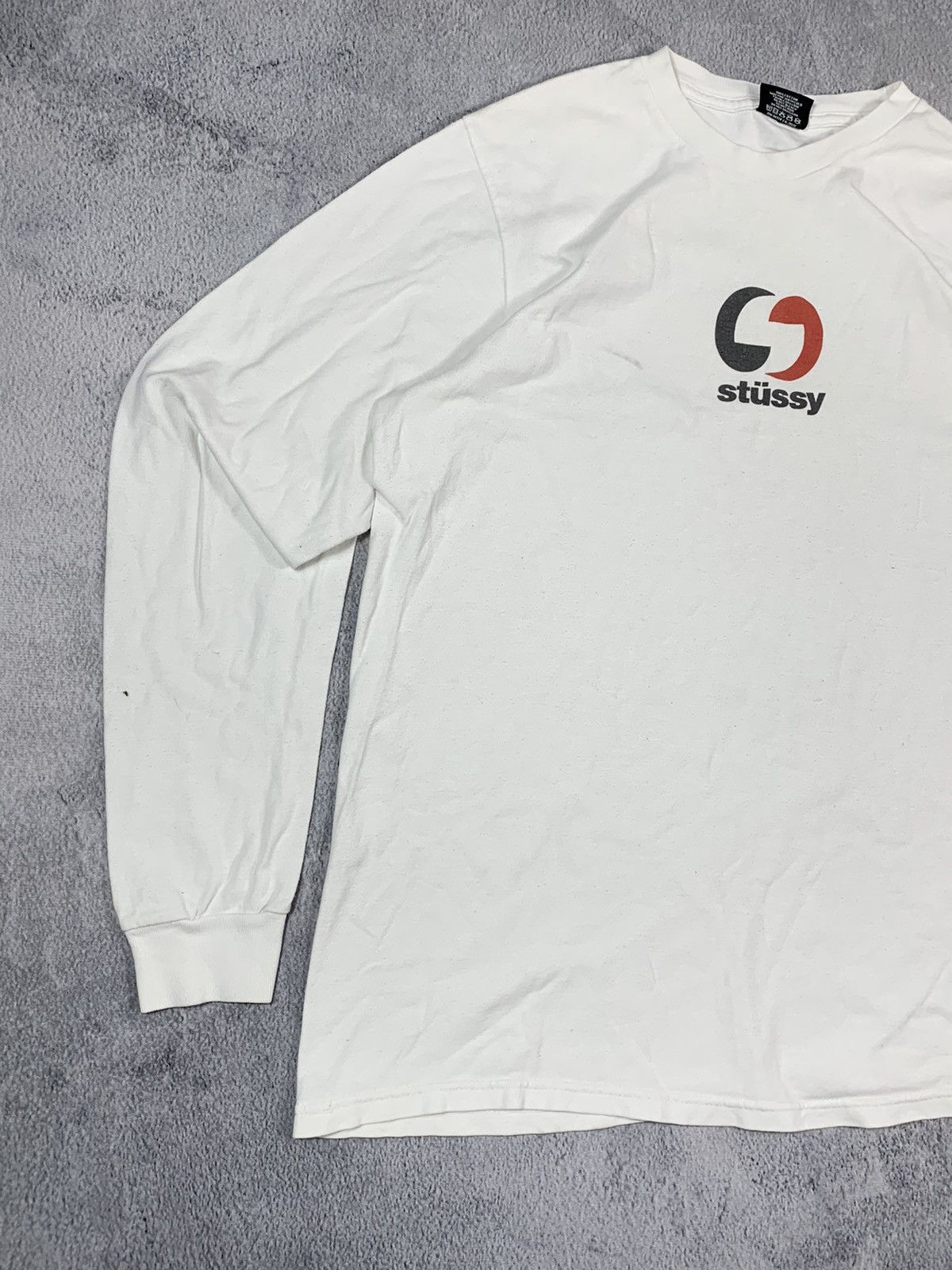 Stussy × Vintage Vintage Y2K Stussy long sleeve central logo streetwear S Size US S / EU 44-46 / 1 - 2 Thumbnail