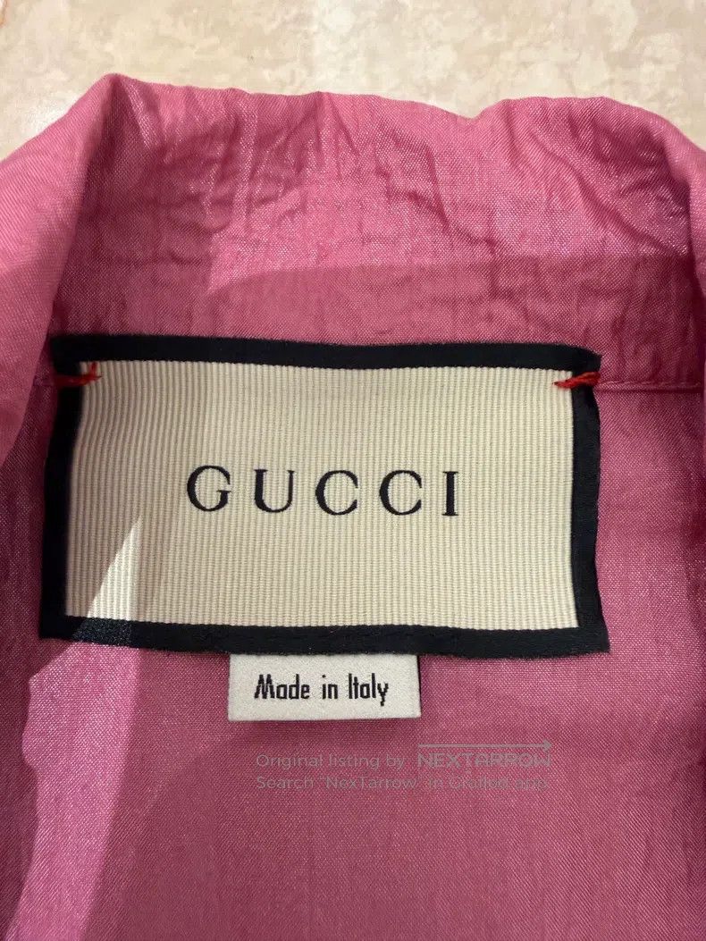 Gucci Gucci Rose-red large logo thin sports jacket Size S / US 4 / IT 40 - 3 Thumbnail