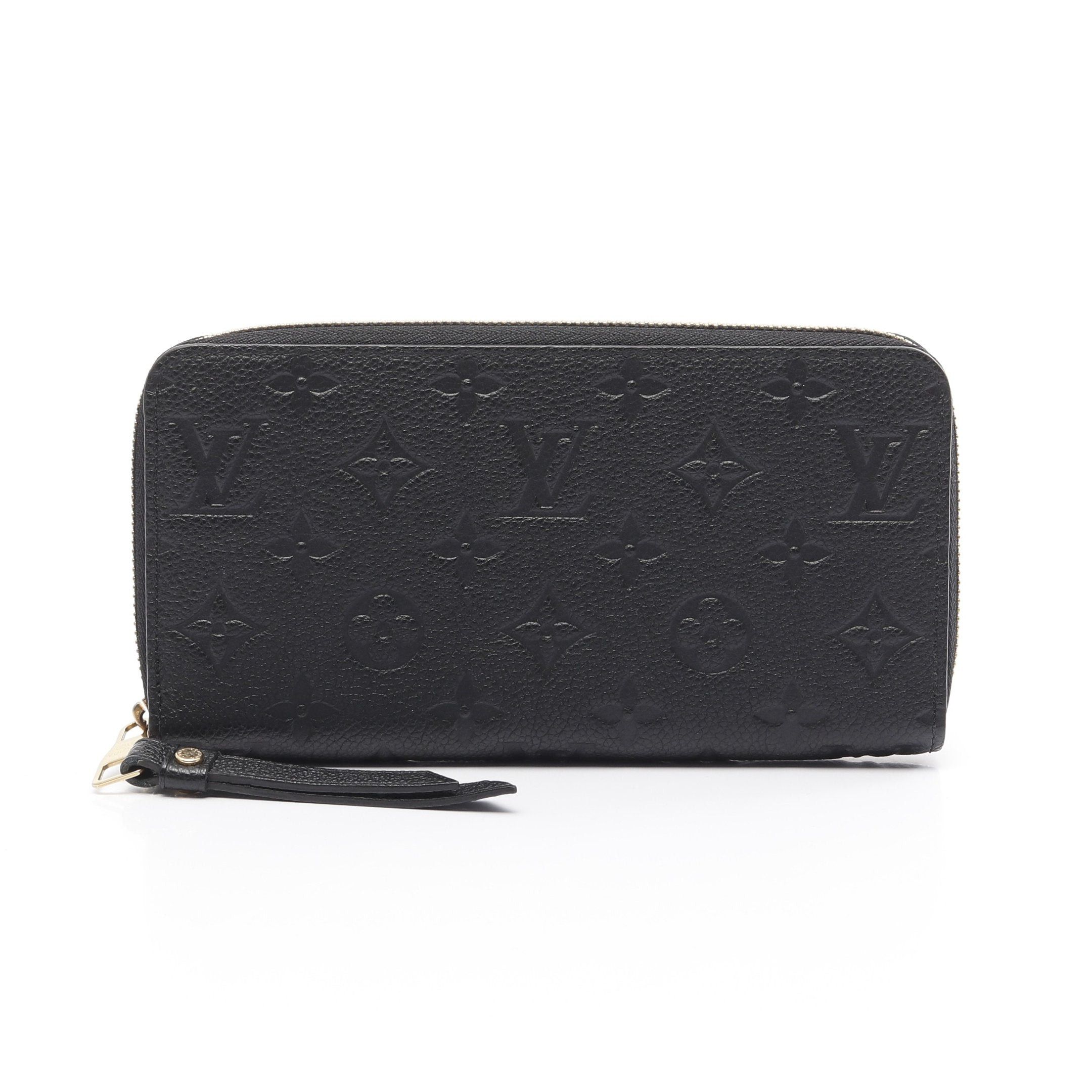 Louis Vuitton Louis Vuitton Zippy Wallet Monogram Empreinte Noir Round Zipper Long Leather Black Size ONE SIZE - 1 Thumbnail