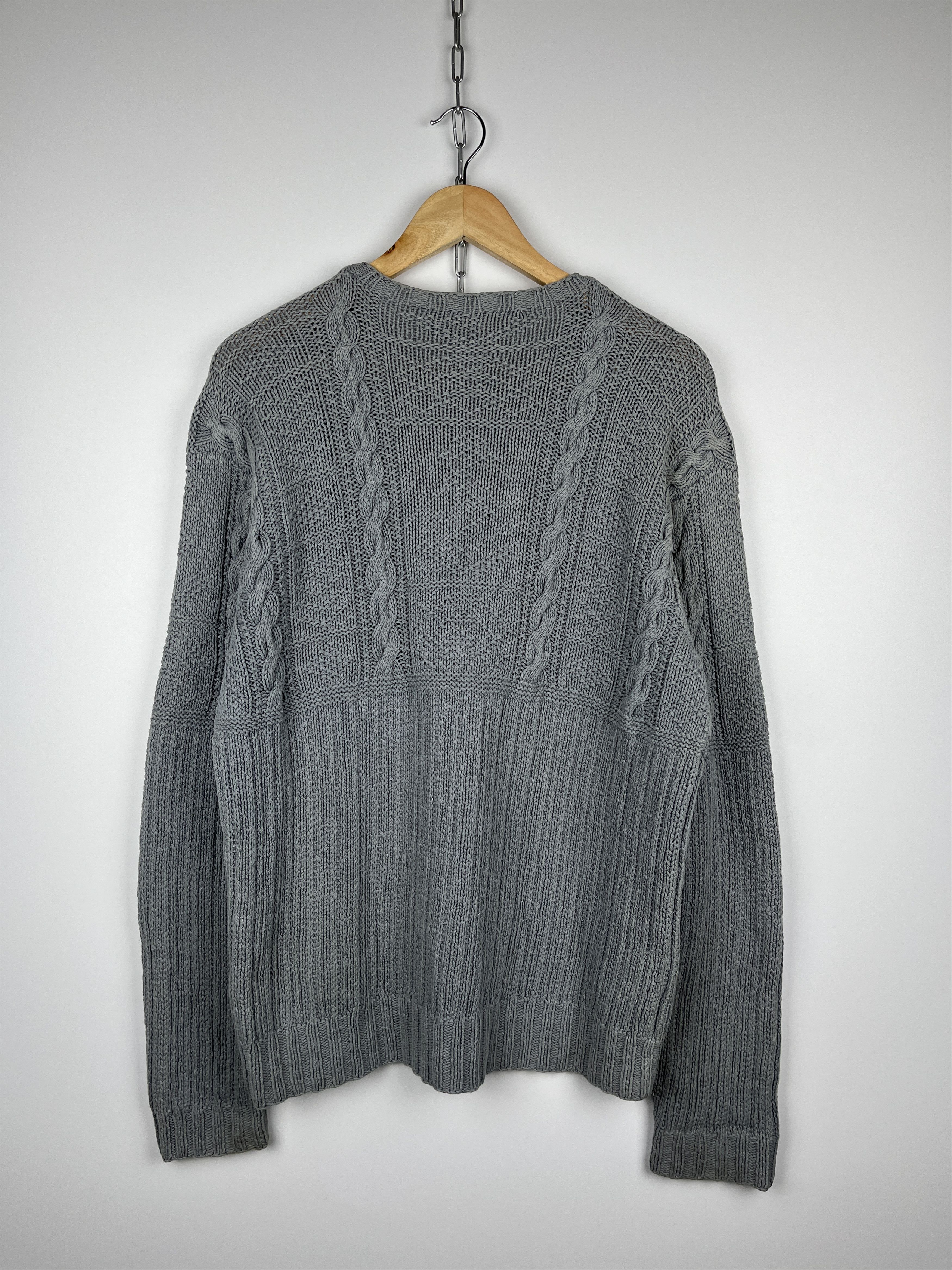 Ralph Lauren Polo Sport Ralph Lauren Linen Cotton Cable Hand Knit Sweater Size US L / EU 52-54 / 3 - 9 Thumbnail