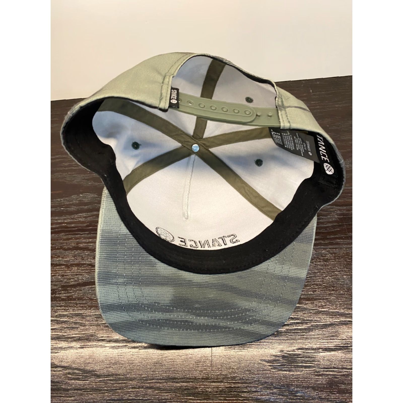 Vintage Stance Icon Hat Mens One Size Green Camo Snapback Adjustable Size ONE SIZE - 6 Thumbnail