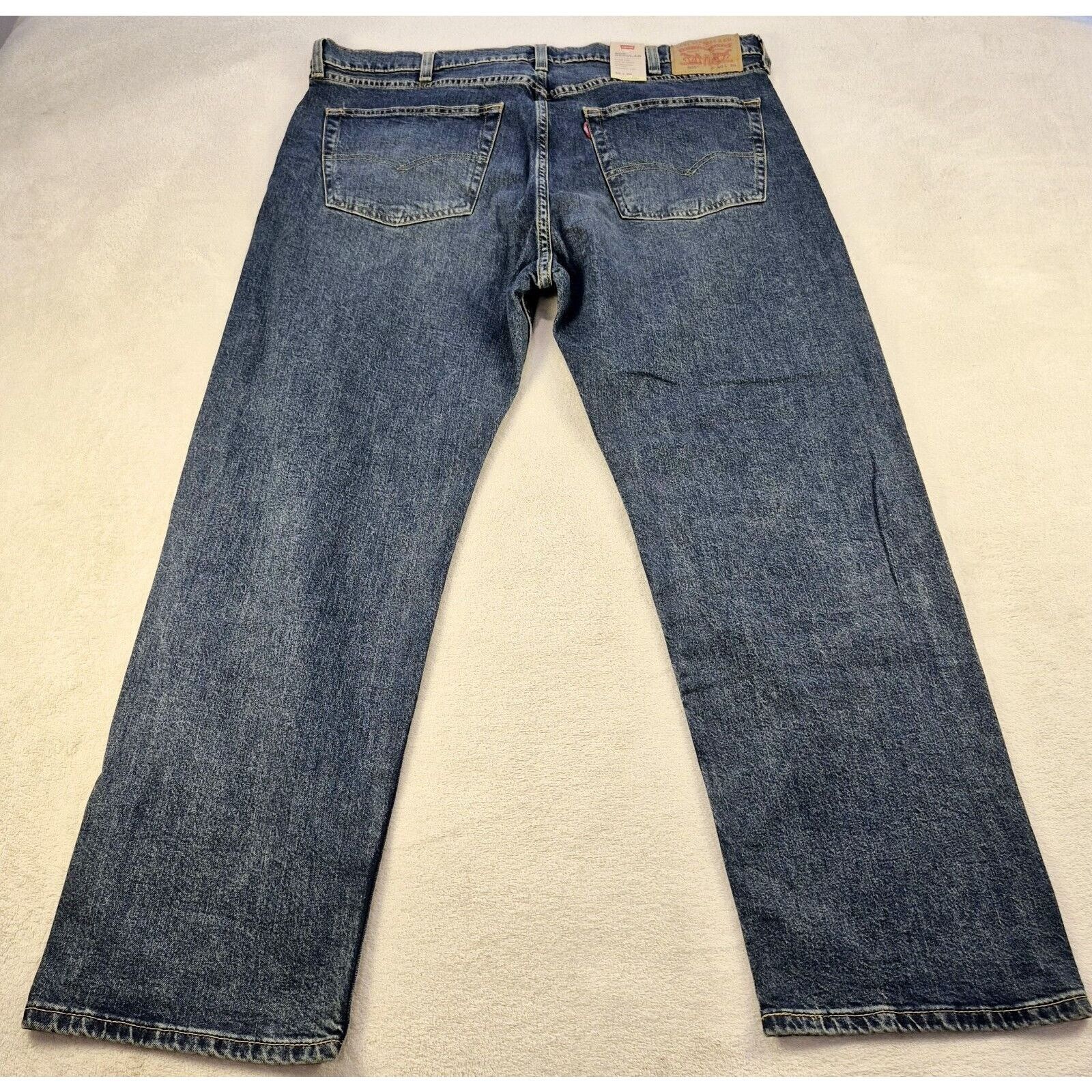 Levi's NEW Levis 505 Men's Dark Blue Stretch Fit Denim Jeans40x30 Size US 40 / EU 56 - 7 Thumbnail