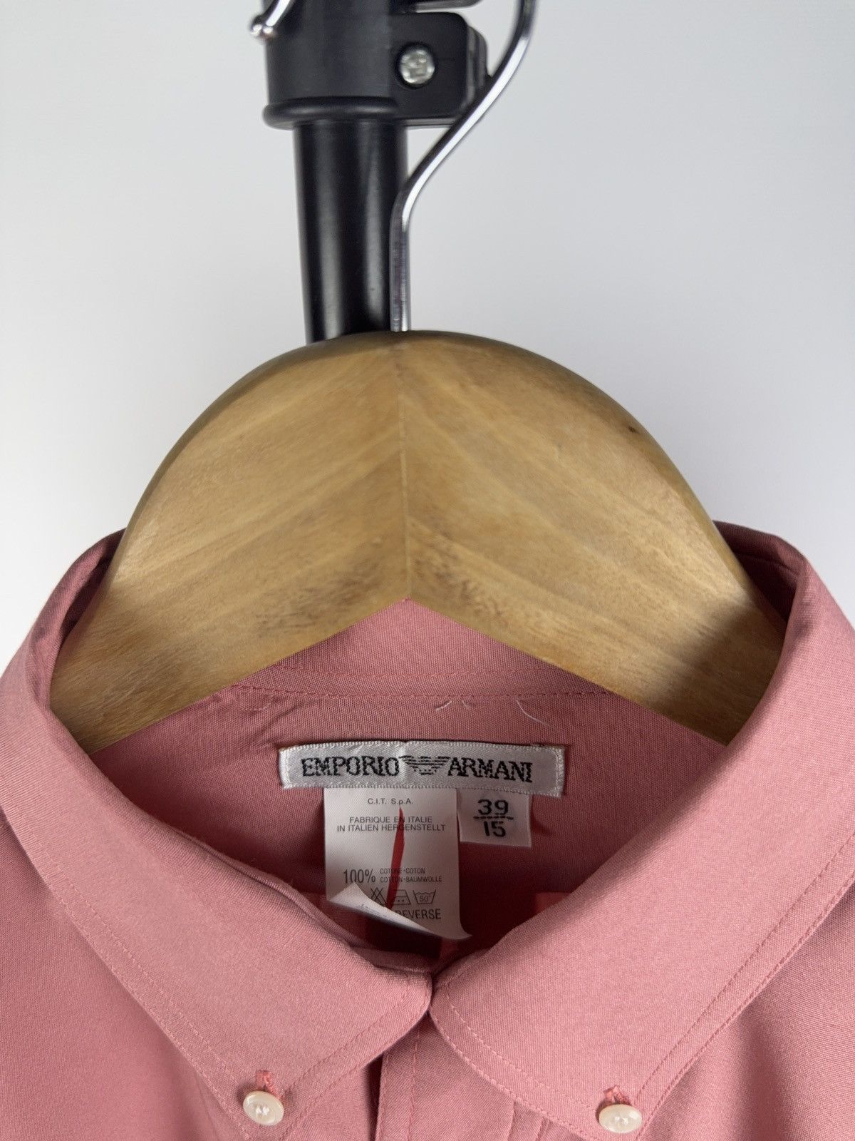 Armani Collezioni × Emporio Armani × Giorgio Armani Vintage 90s Emporio Armani Bottom down pocket Shirt Rare Size US M / EU 48-50 / 2 - 4 Thumbnail